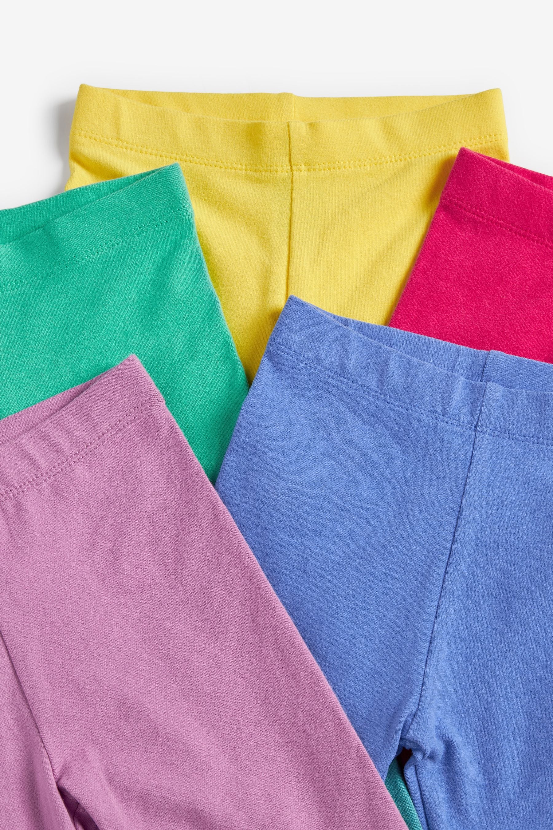 Bright 5 Pack Cotton Leggings (3mths-7yrs)