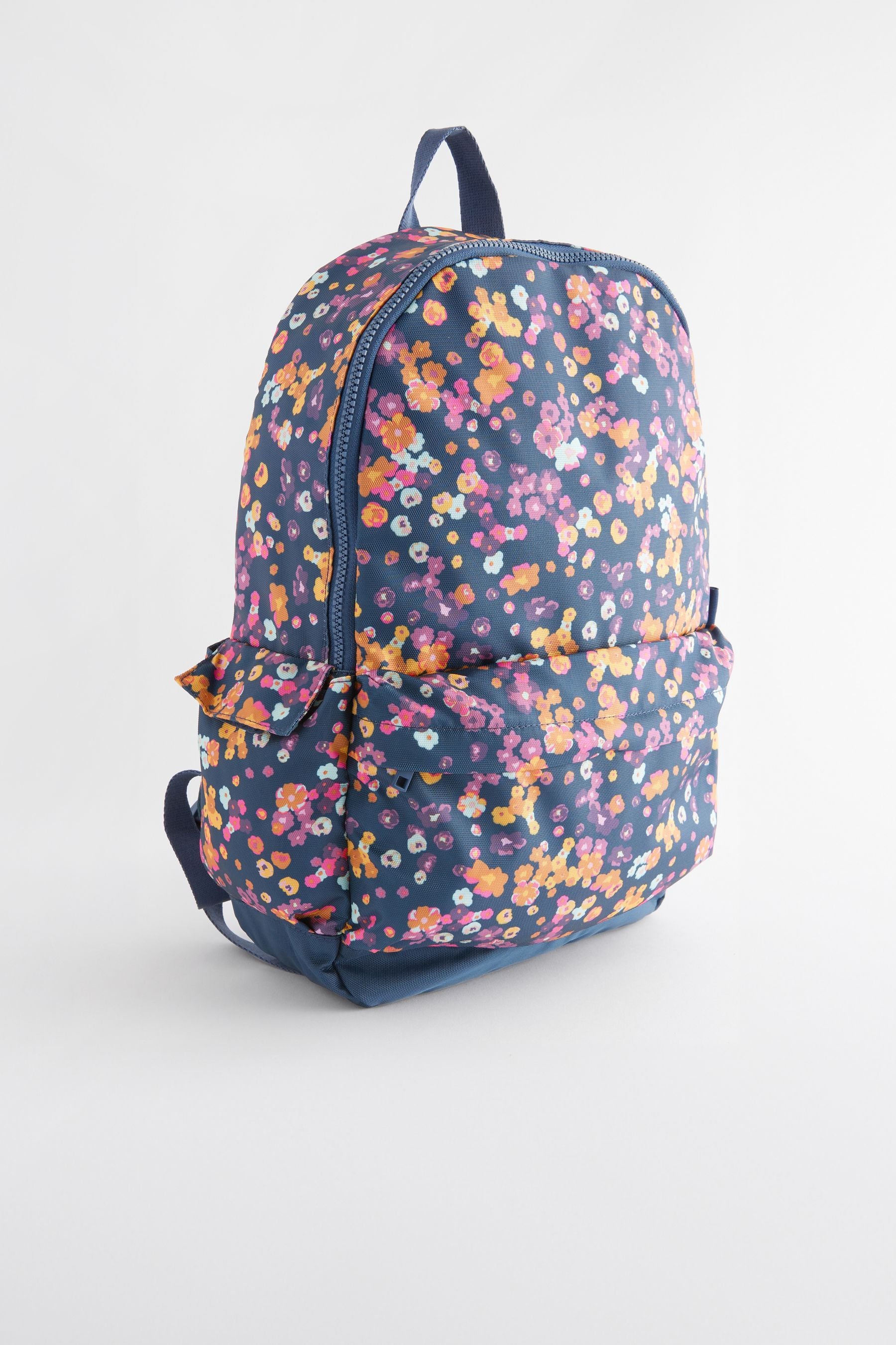 Navy Floral Backpack