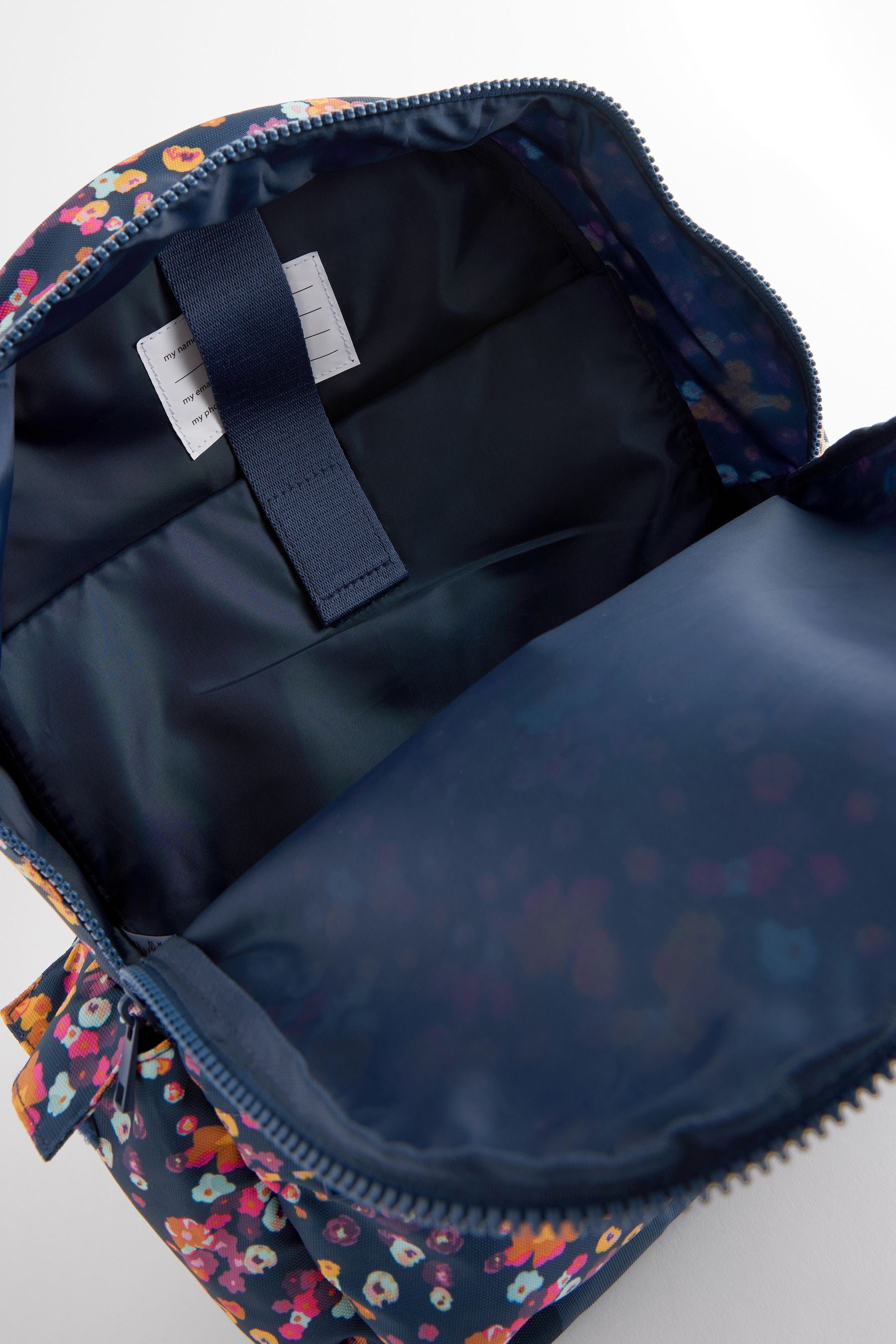 Navy Floral Backpack