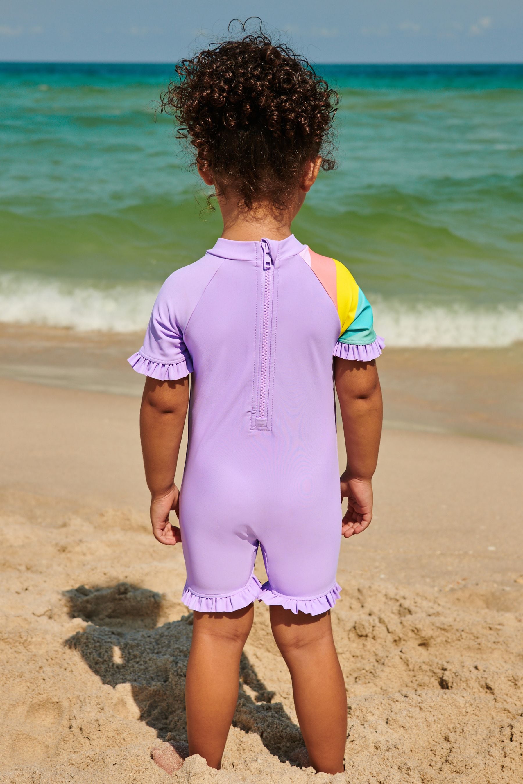 Lilac Purple Applique Character Swimsuit (3mths-7yrs)