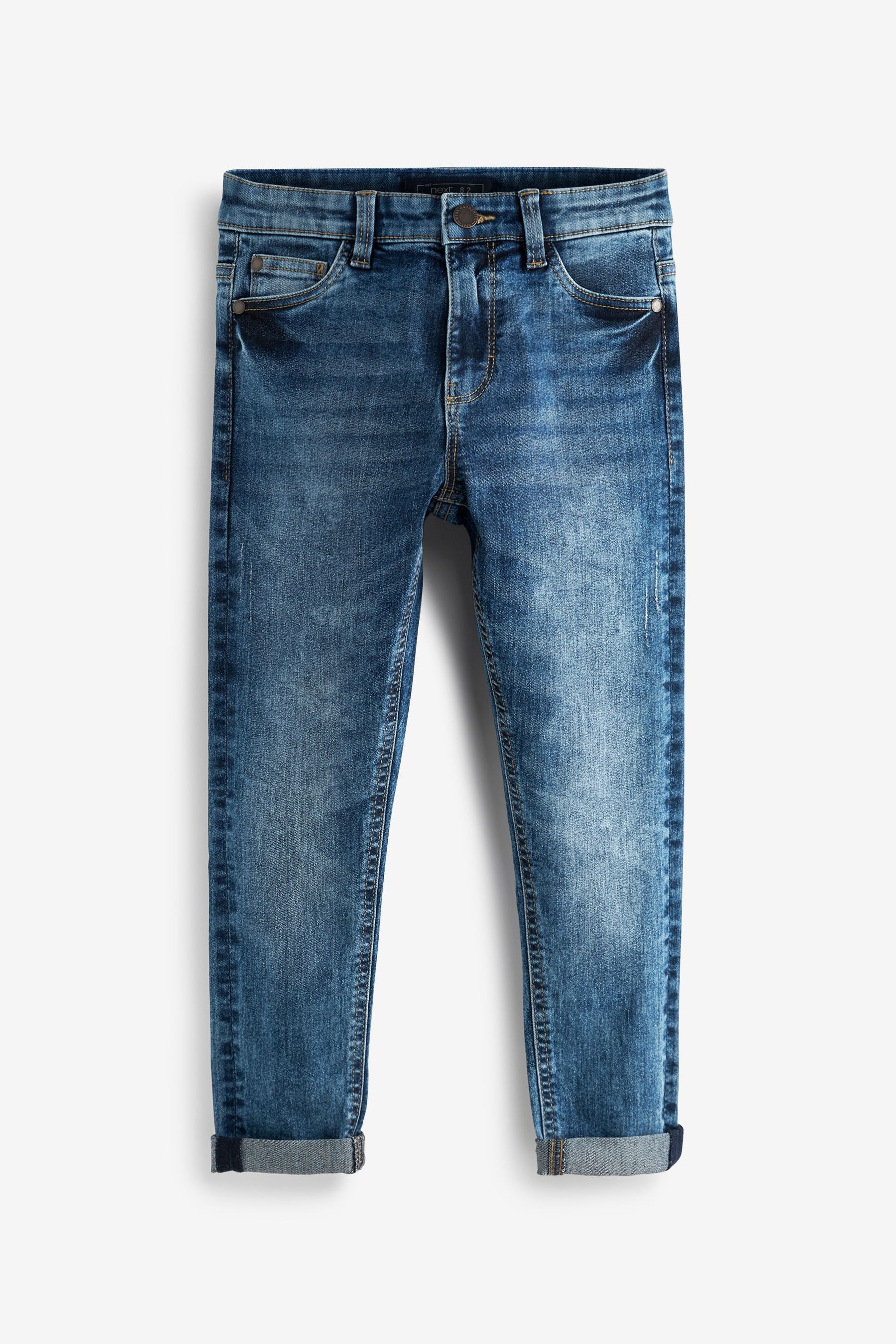 Blue Acid Wash Stretch Jeans (3-16yrs)