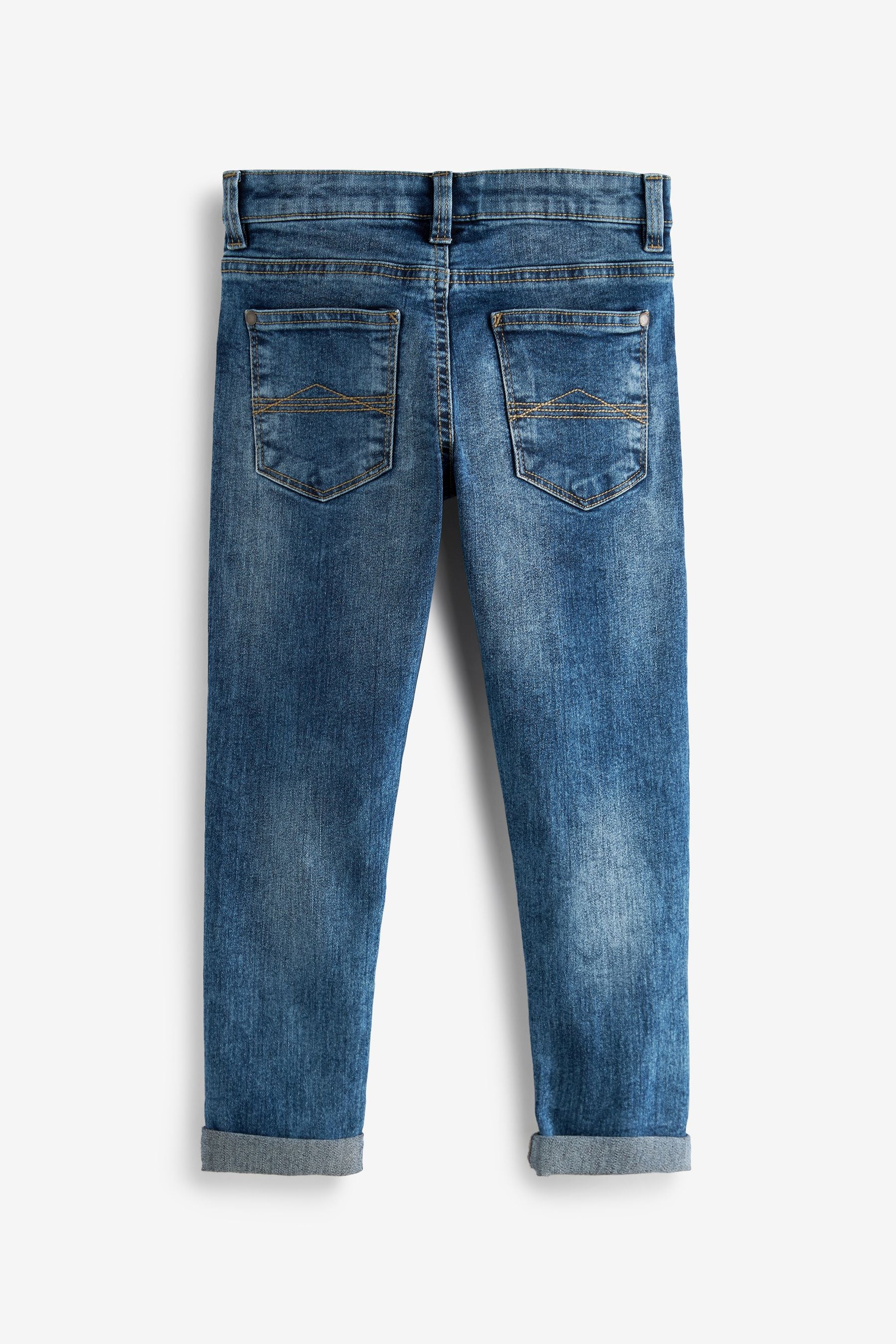 Blue Acid Wash Stretch Jeans (3-16yrs)