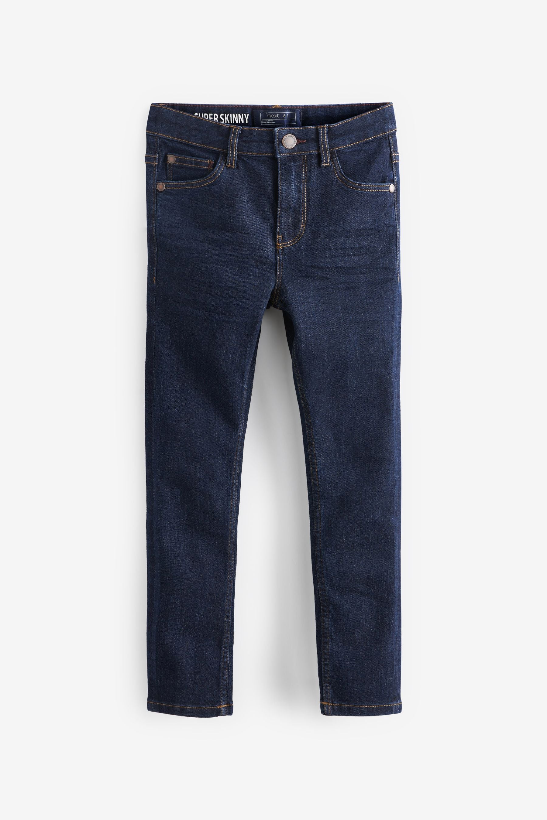 Blue Dark Super Skinny Fit Stretch Jeans (3-17yrs)