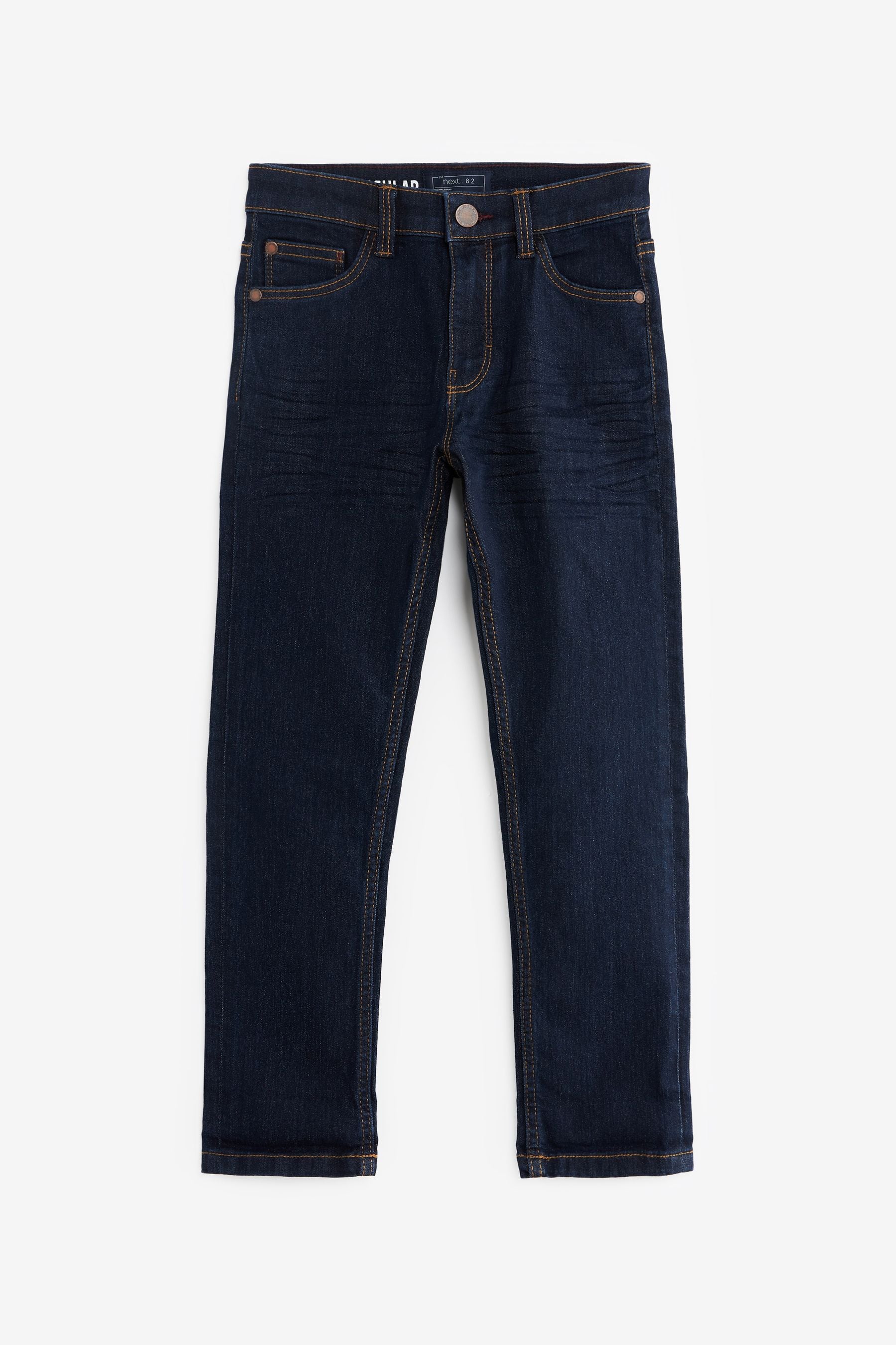 Blue Dark Regular Fit Stretch Jeans (3-17yrs)