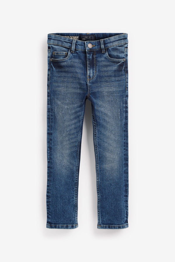 Blue Acid Wash Stretch Jeans (3-16yrs)