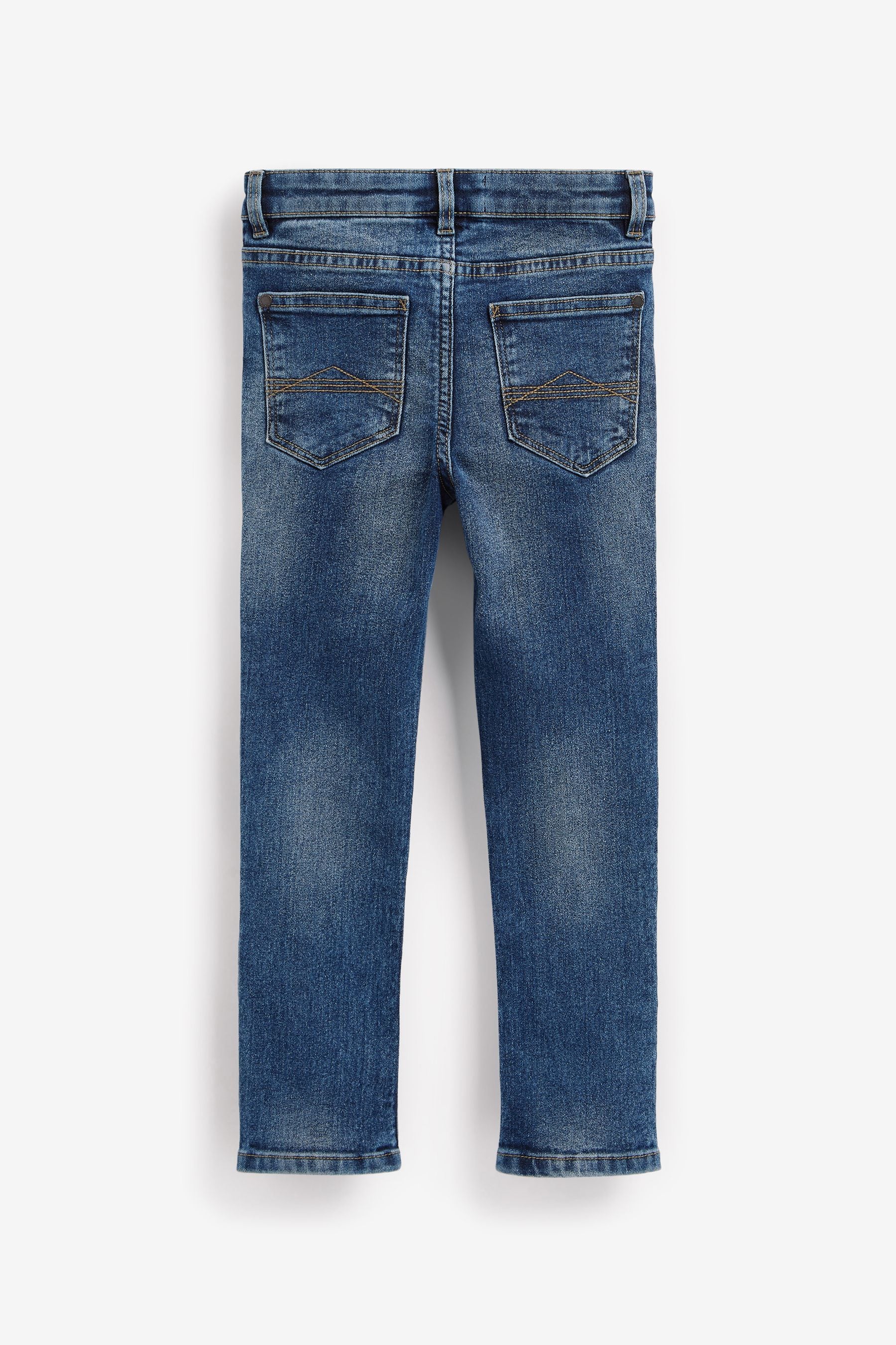 Blue Acid Wash Super Skinny Fit Stretch Jeans (3-17yrs)