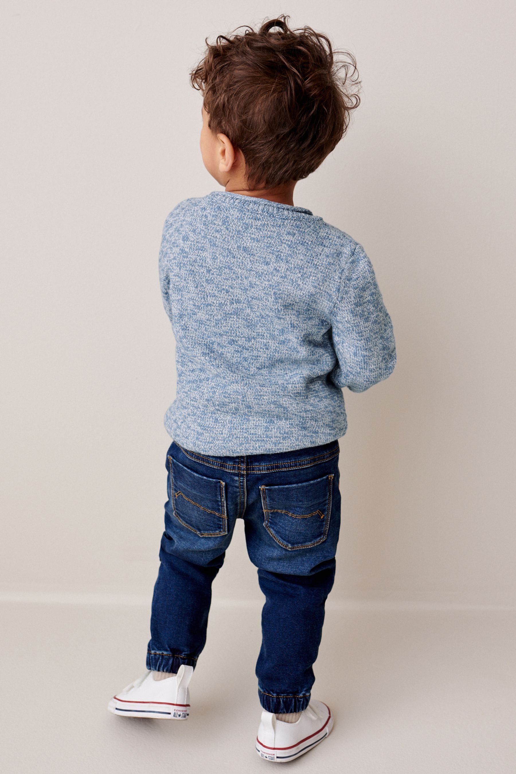 Blue Character Boat Knit Crew Jumper (3mths-7yrs)