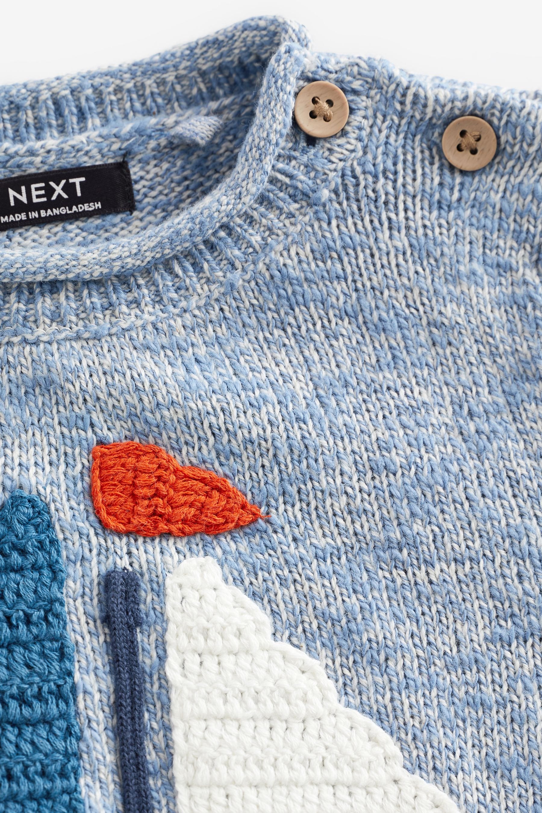 Blue Character Boat Knit Crew Jumper (3mths-7yrs)