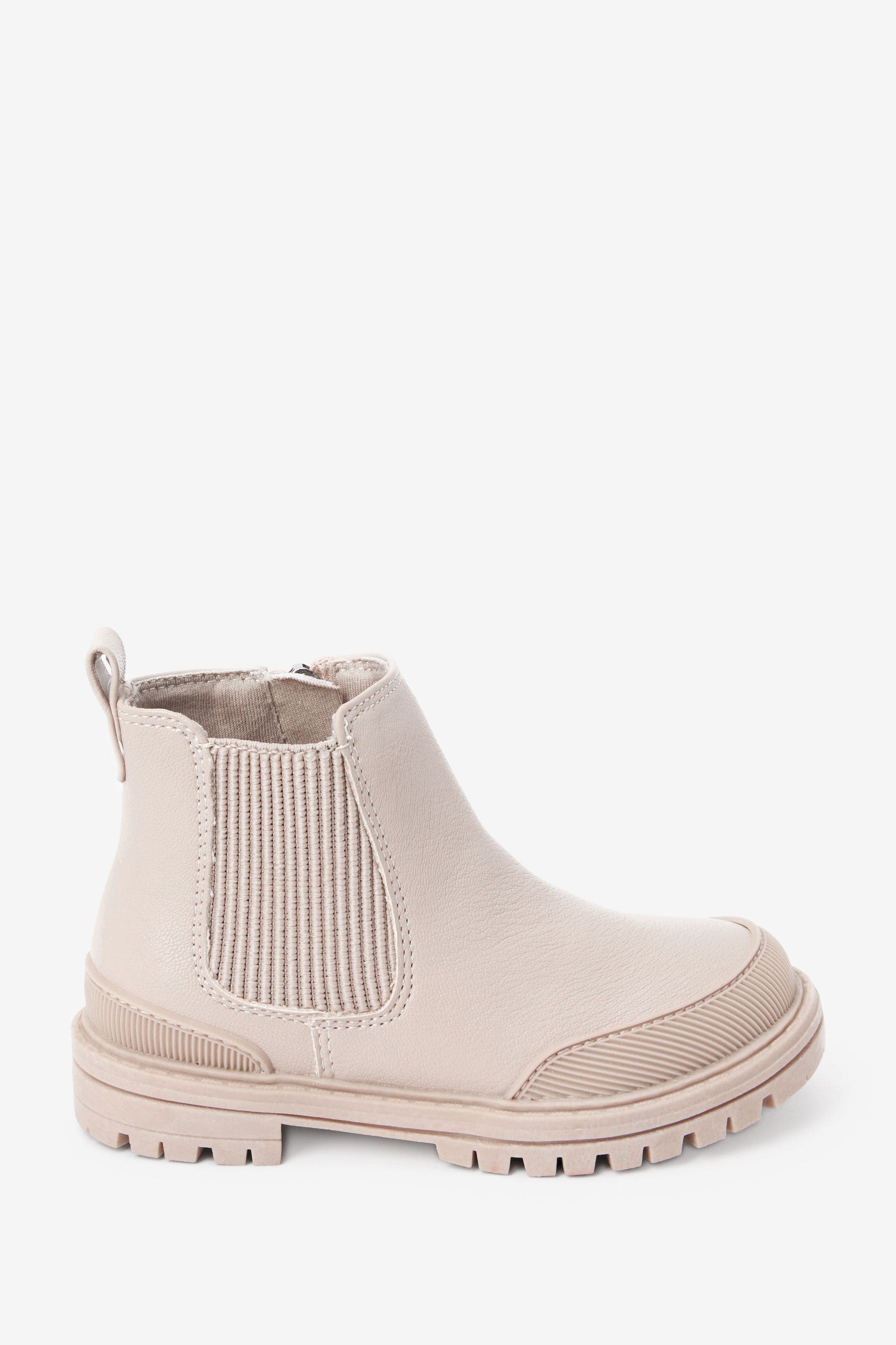 Cream Standard Fit (F) Chelsea Boots