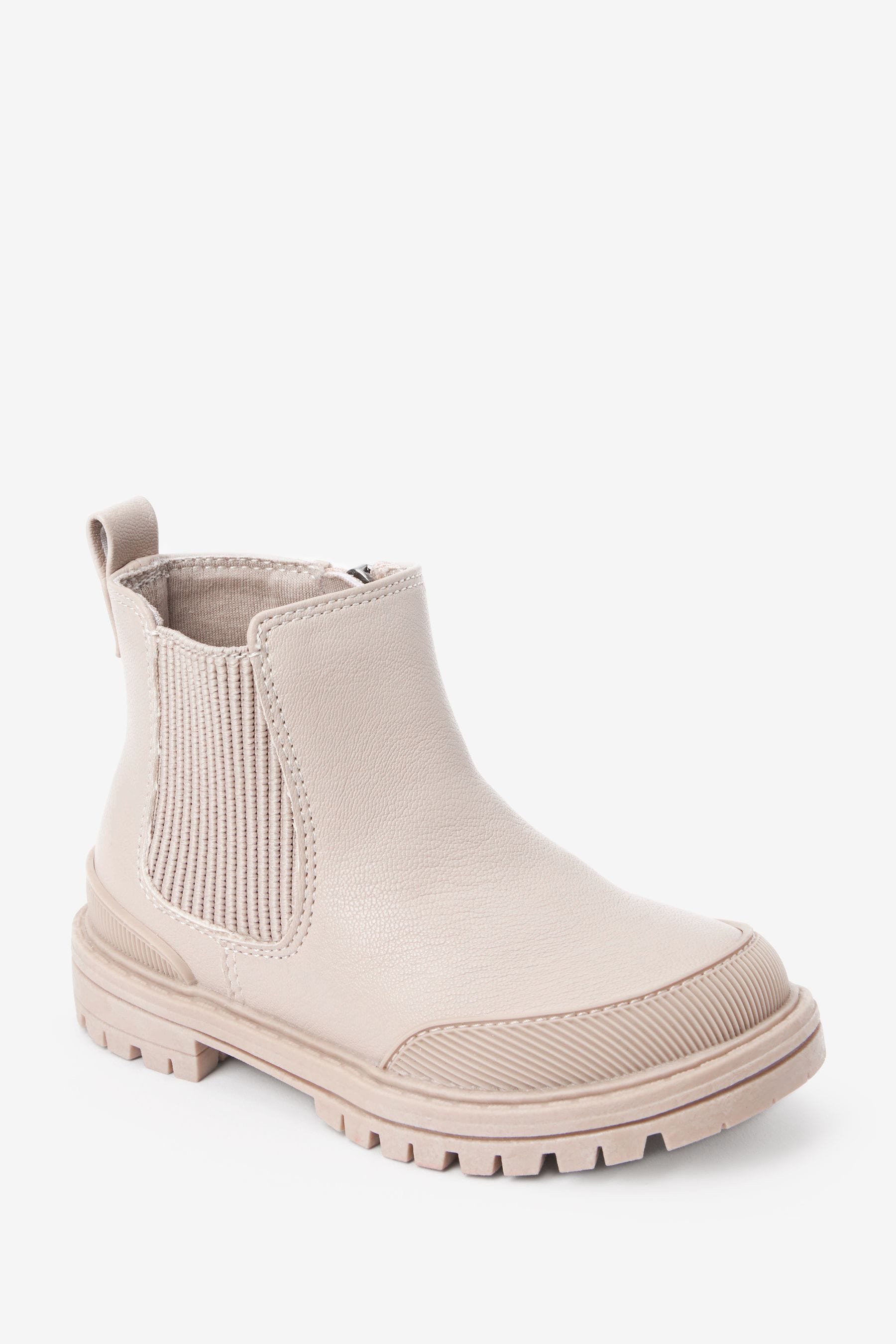 Cream Standard Fit (F) Chelsea Boots