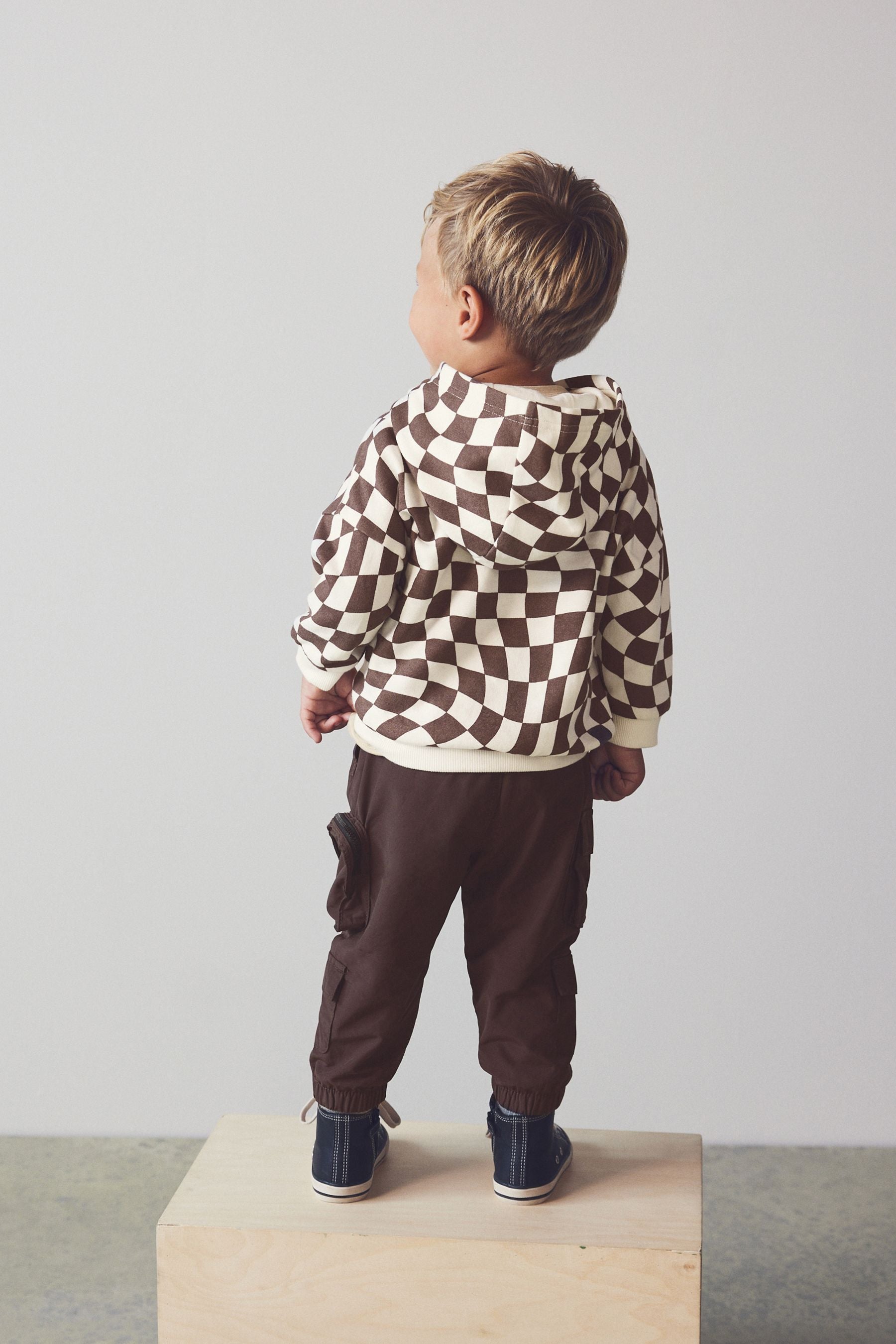 Brown Multi Pocket Cargo Trousers (3mths-7yrs)