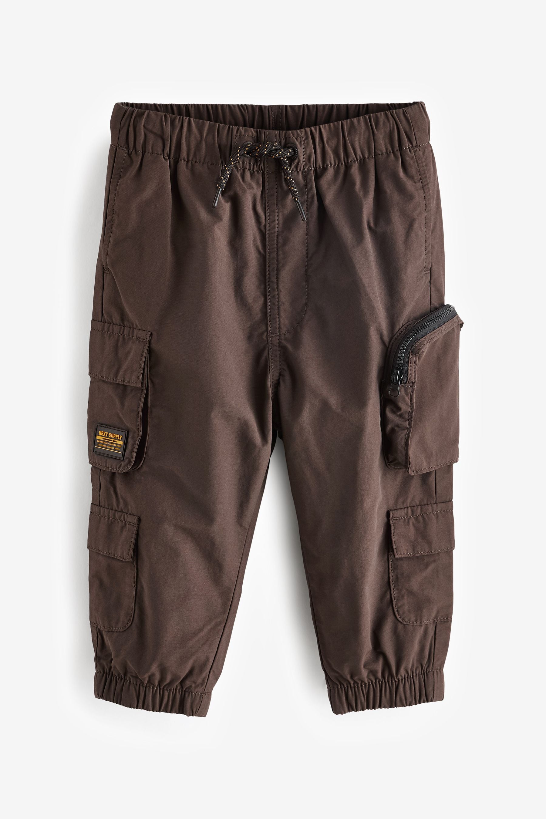 Brown Multi Pocket Cargo Trousers (3mths-7yrs)