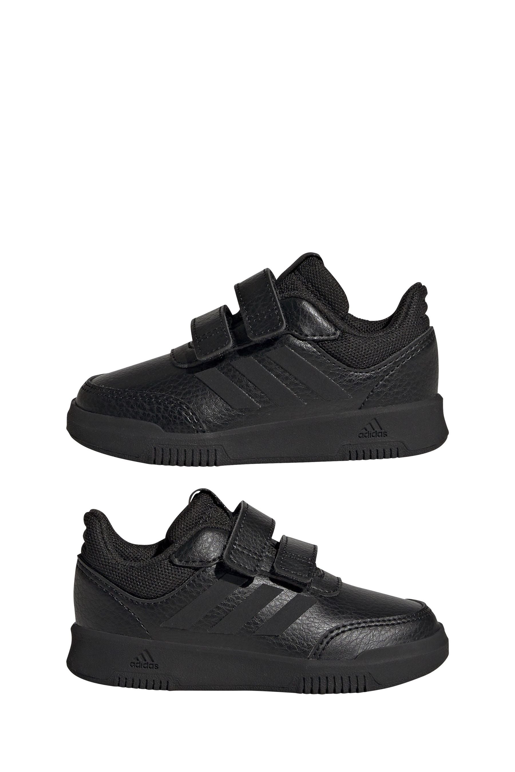 Black adidas Tensaur Hook and Loop Shoes