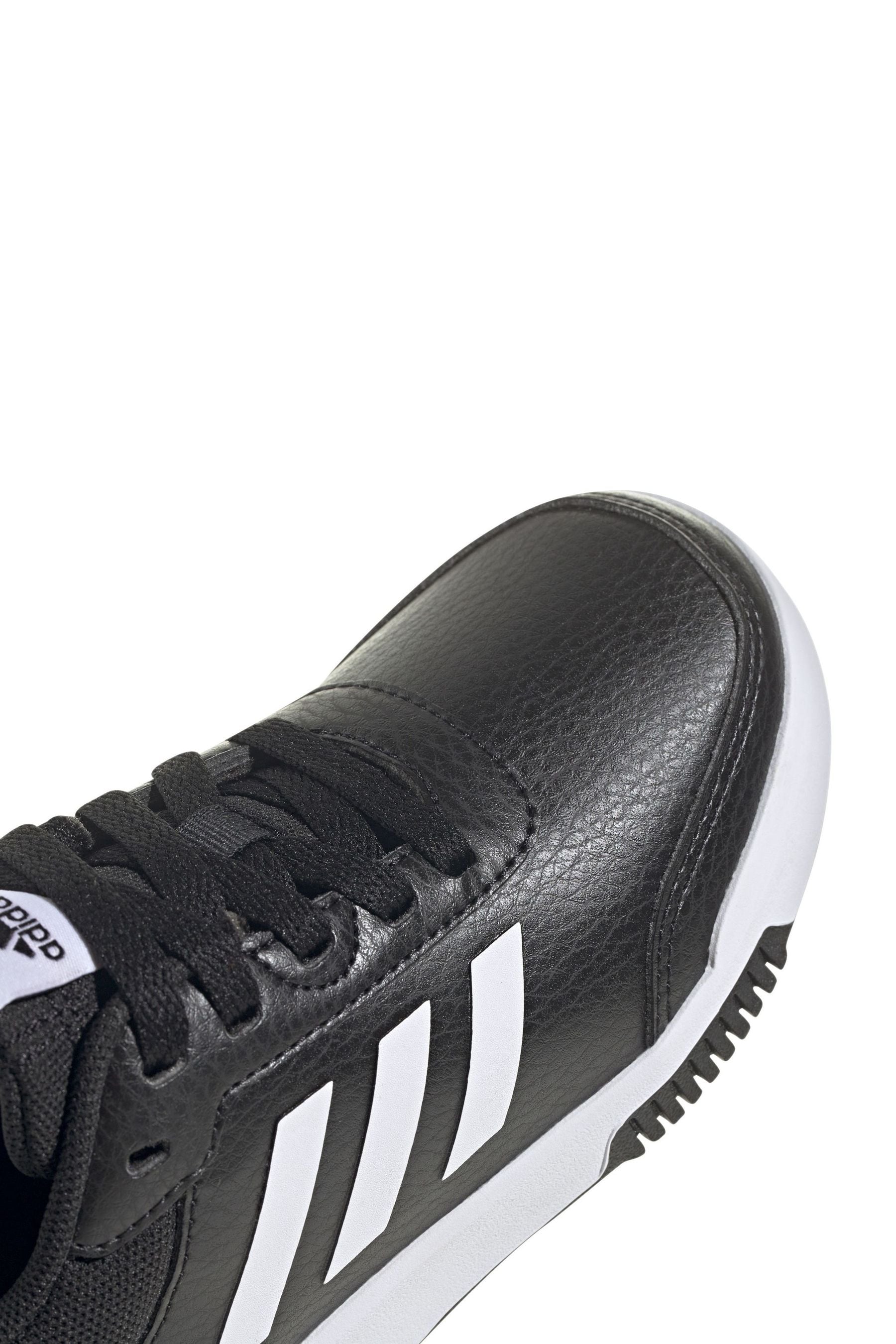 adidas Originals Black/White Tensaur Sport Lace Up Trainers