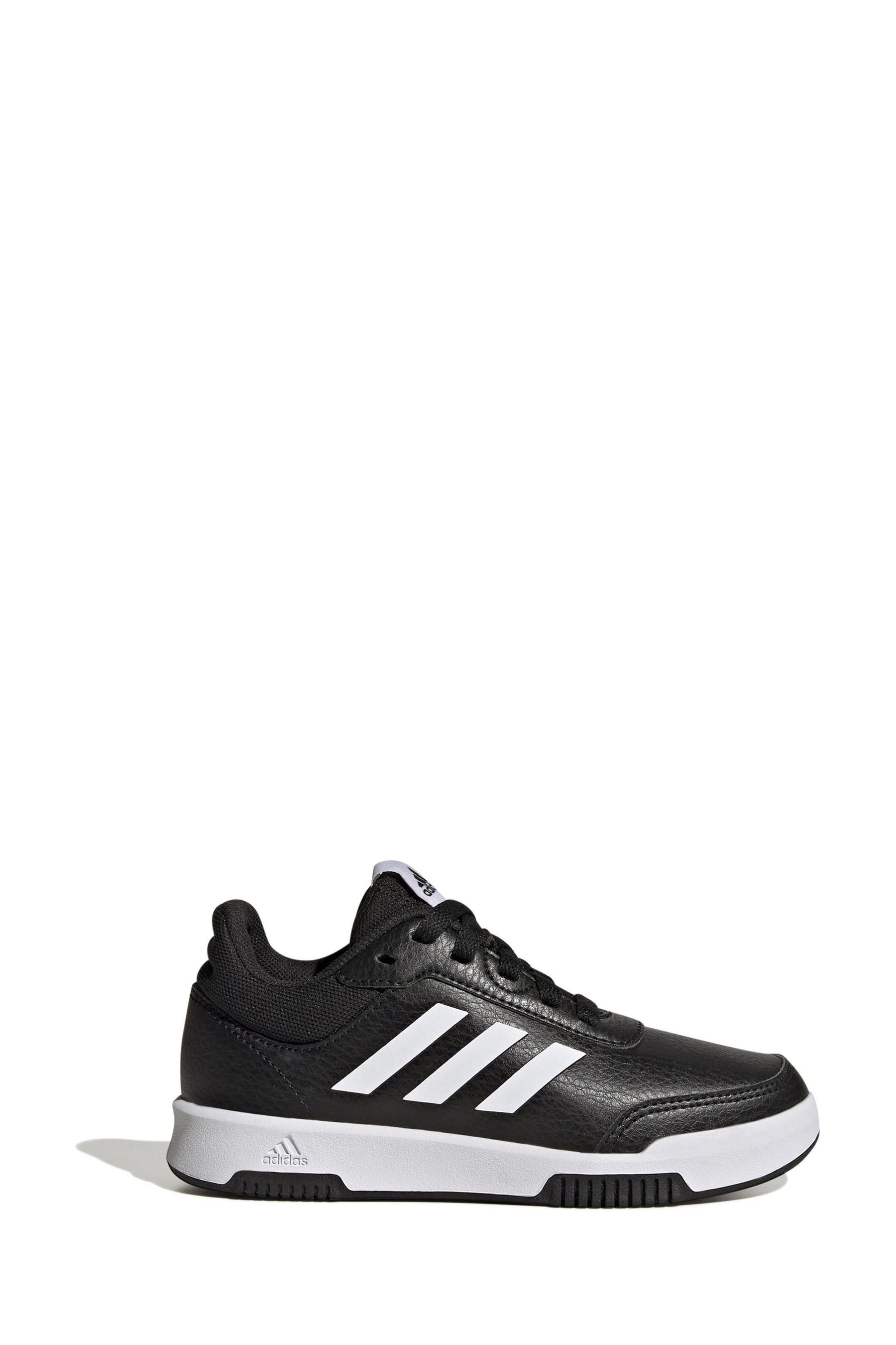 adidas Originals Black/White Tensaur Sport Lace Up Trainers