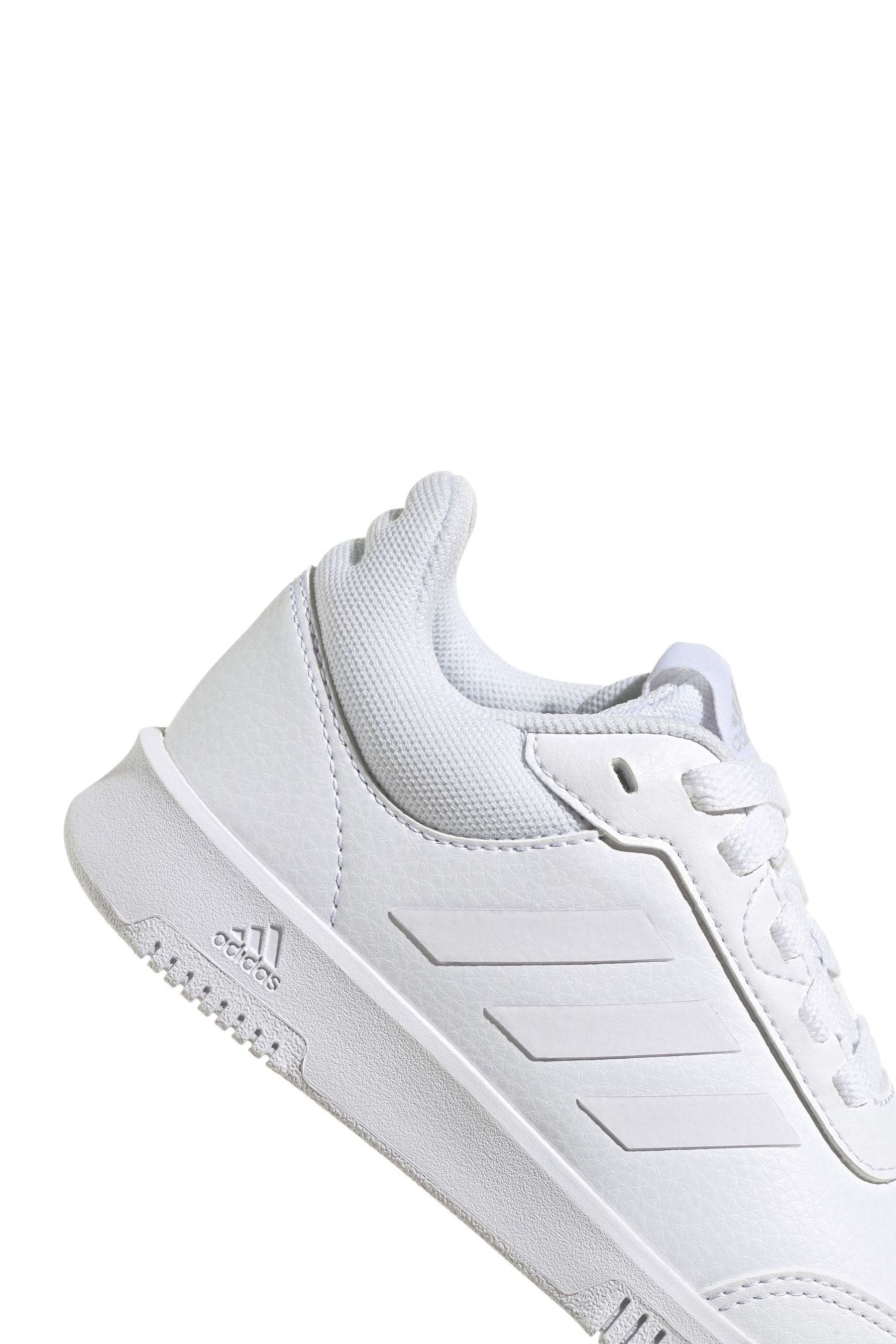 adidas White Tensaur Sport Lace Up Trainers