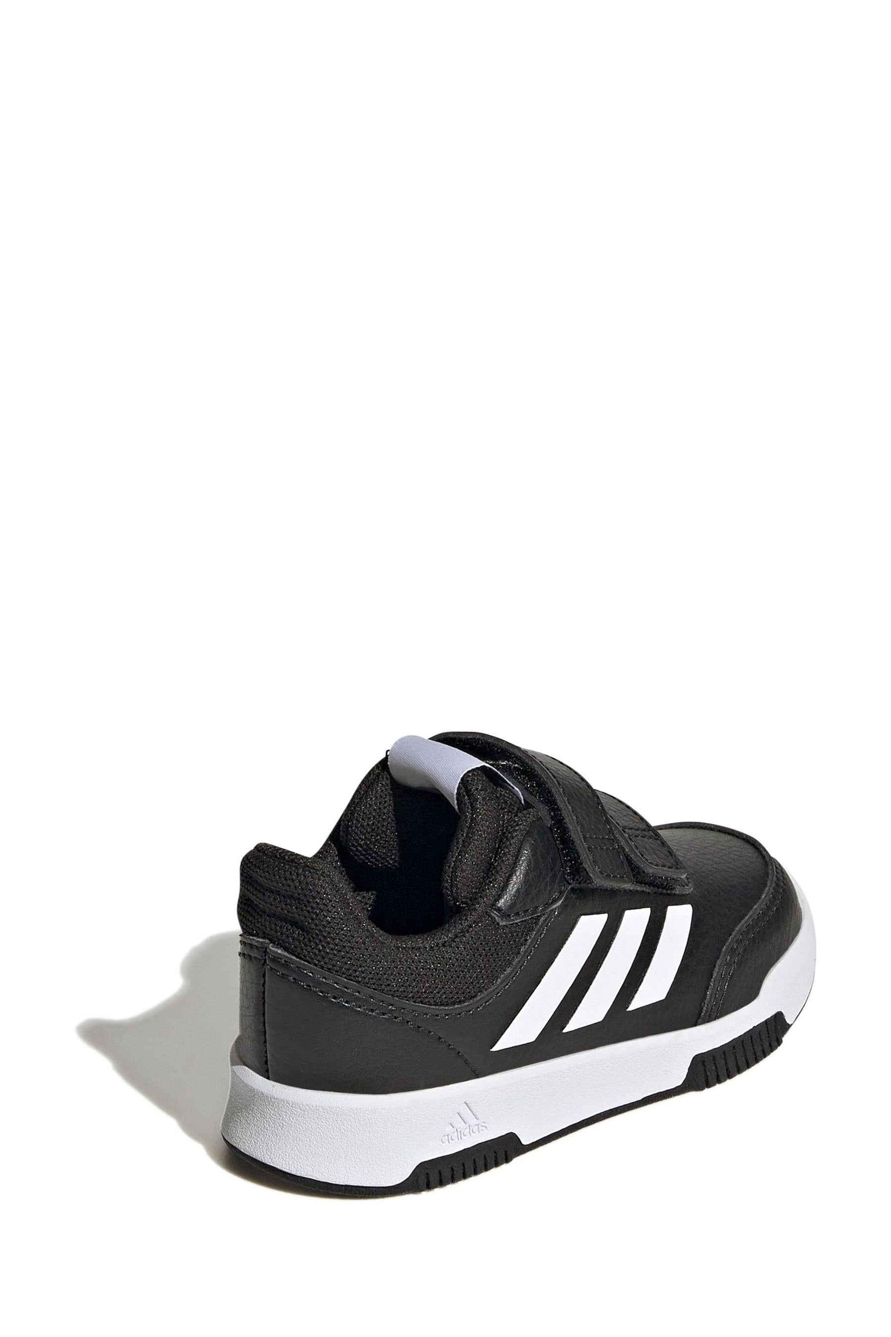 Black/White adidas Tensaur Hook and Loop Shoes