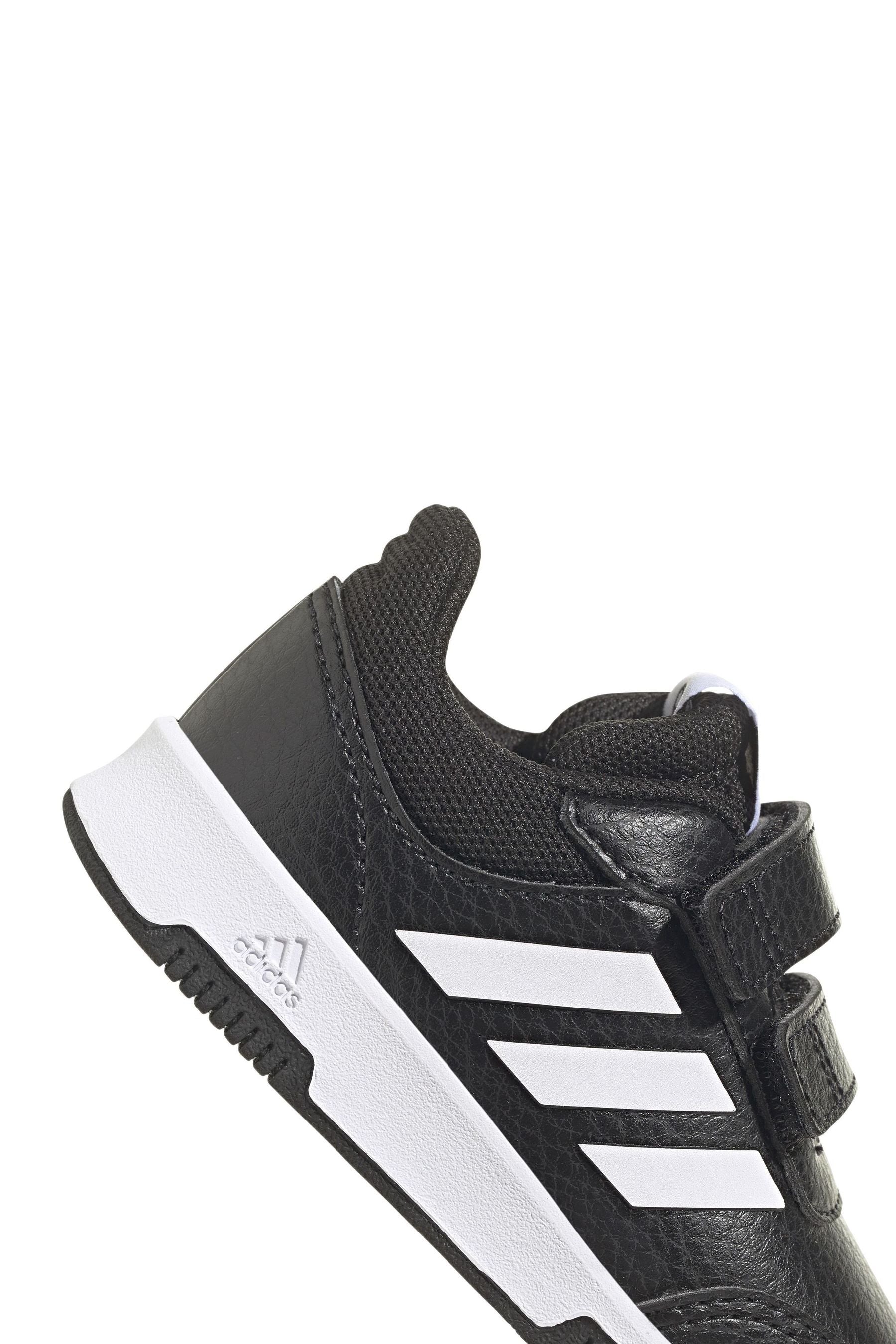 Black/White adidas Tensaur Hook and Loop Shoes