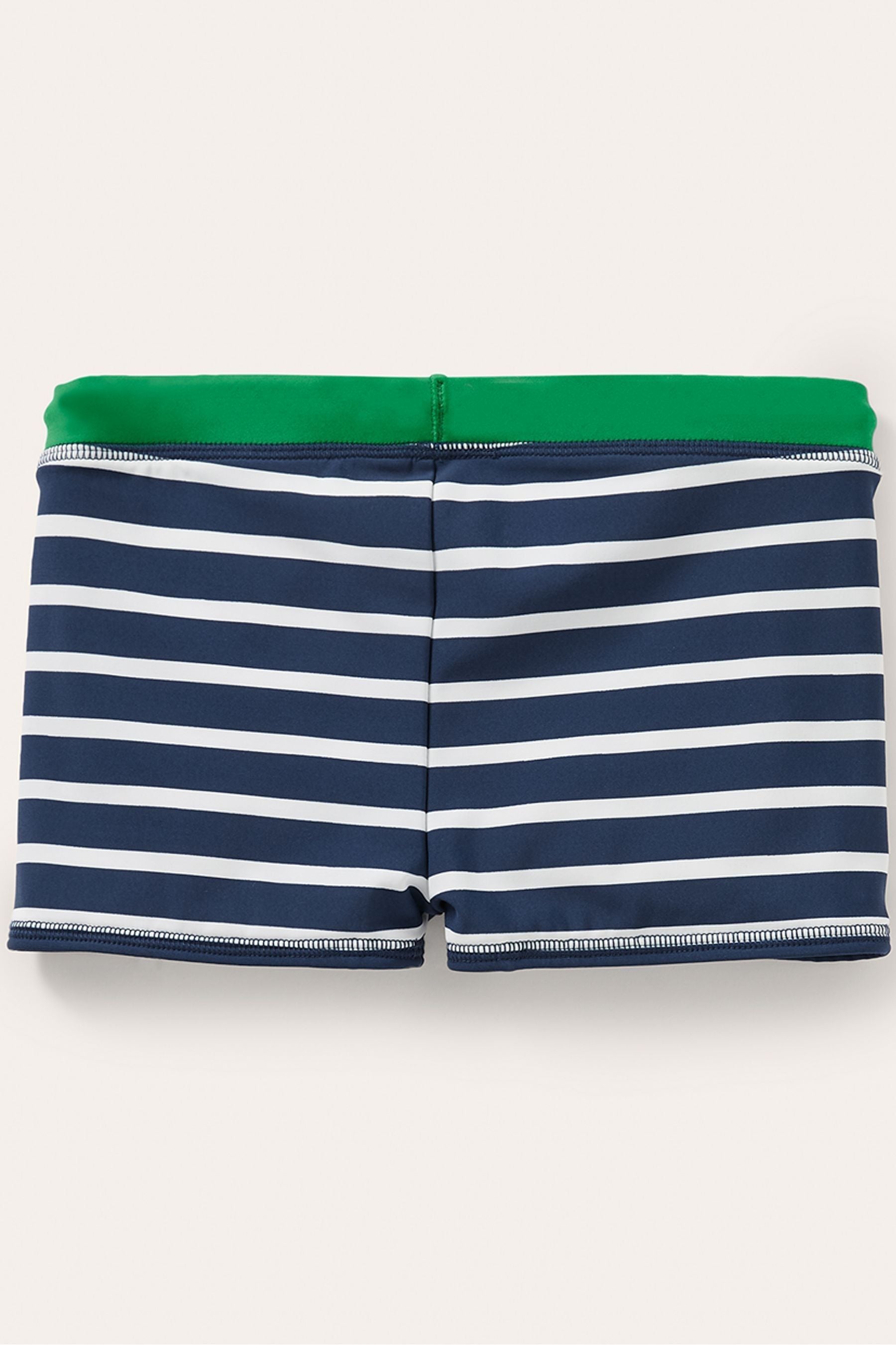 Boden Navy Blue Swim Trunks