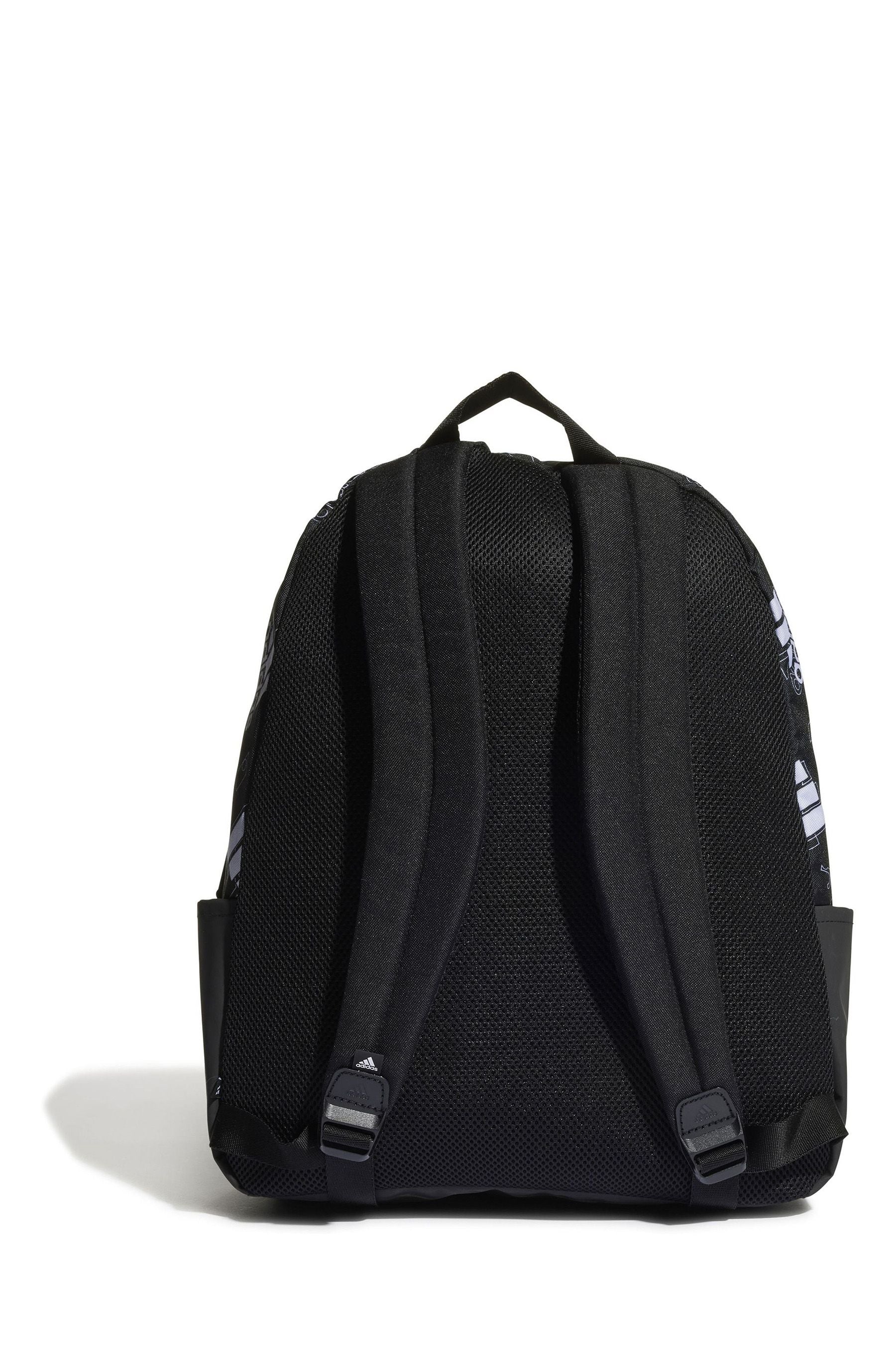 adidas Black Classic Graphic Backpack