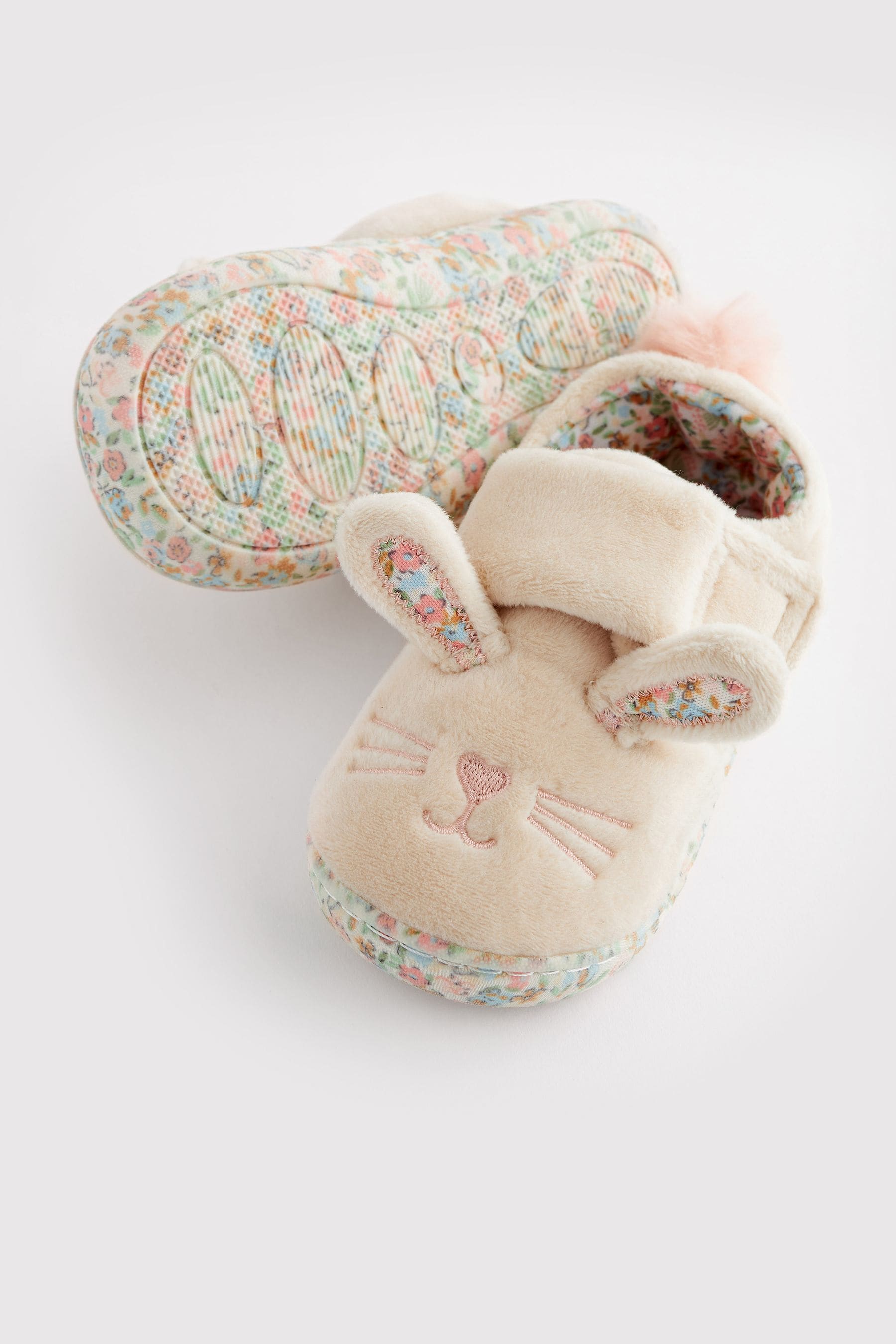 Cream Bunny Cupsole Slippers