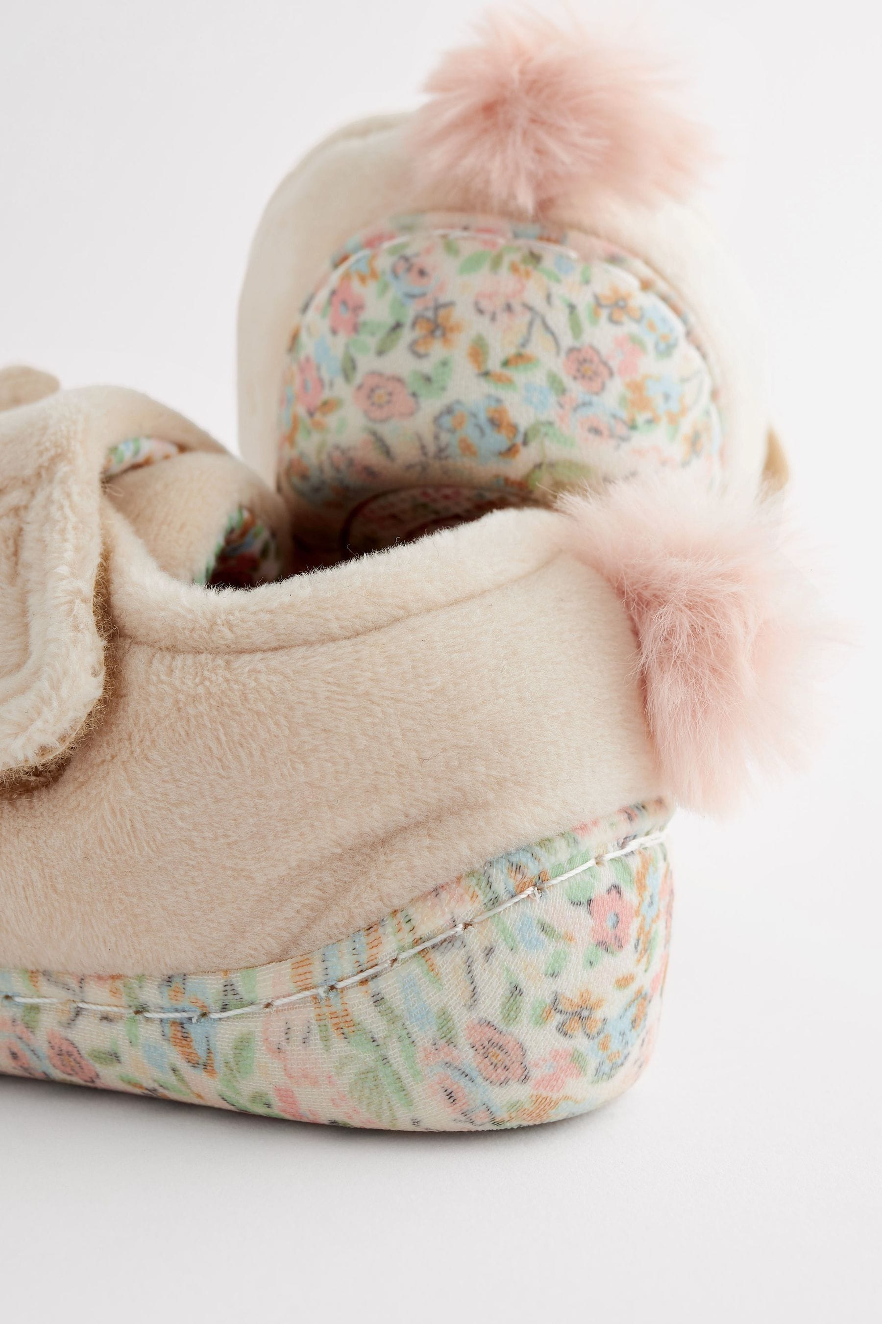 Cream Bunny Cupsole Slippers