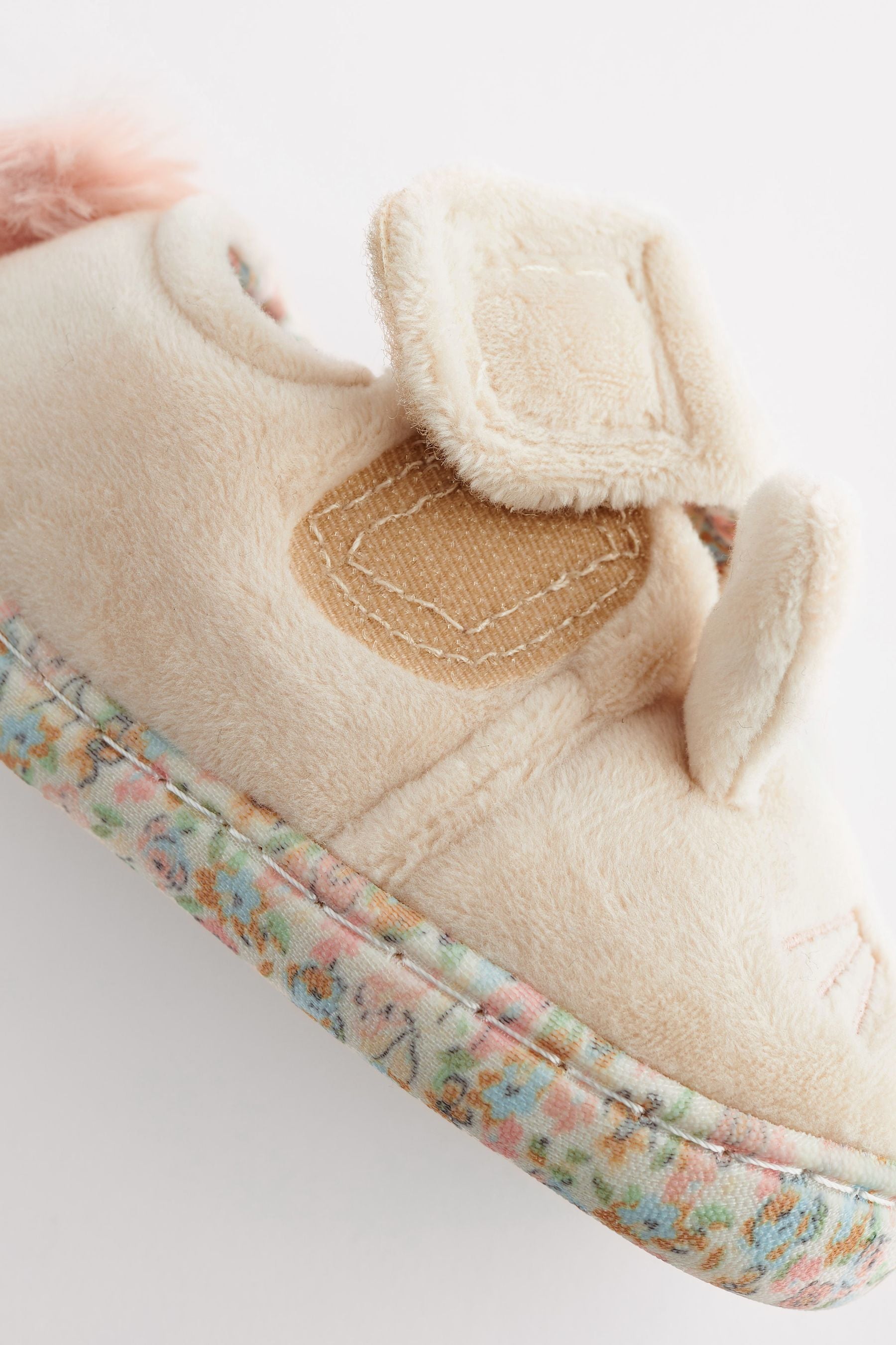 Cream Bunny Cupsole Slippers