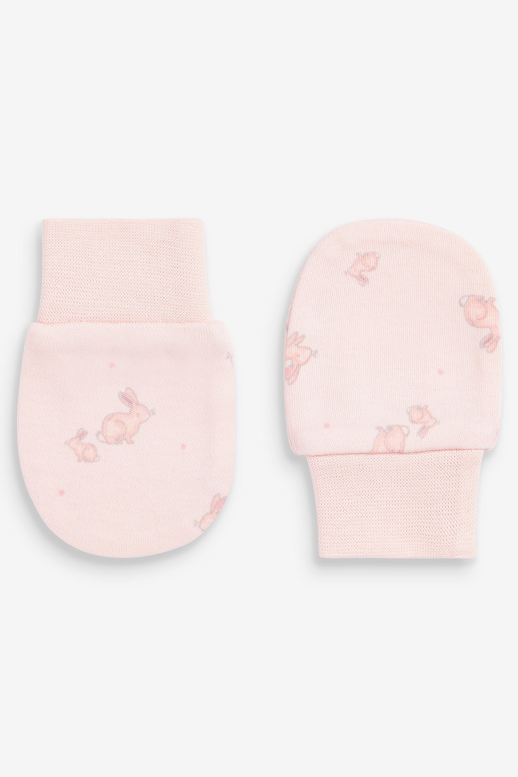 Pink Baby Scratch Mitts 3 Pack