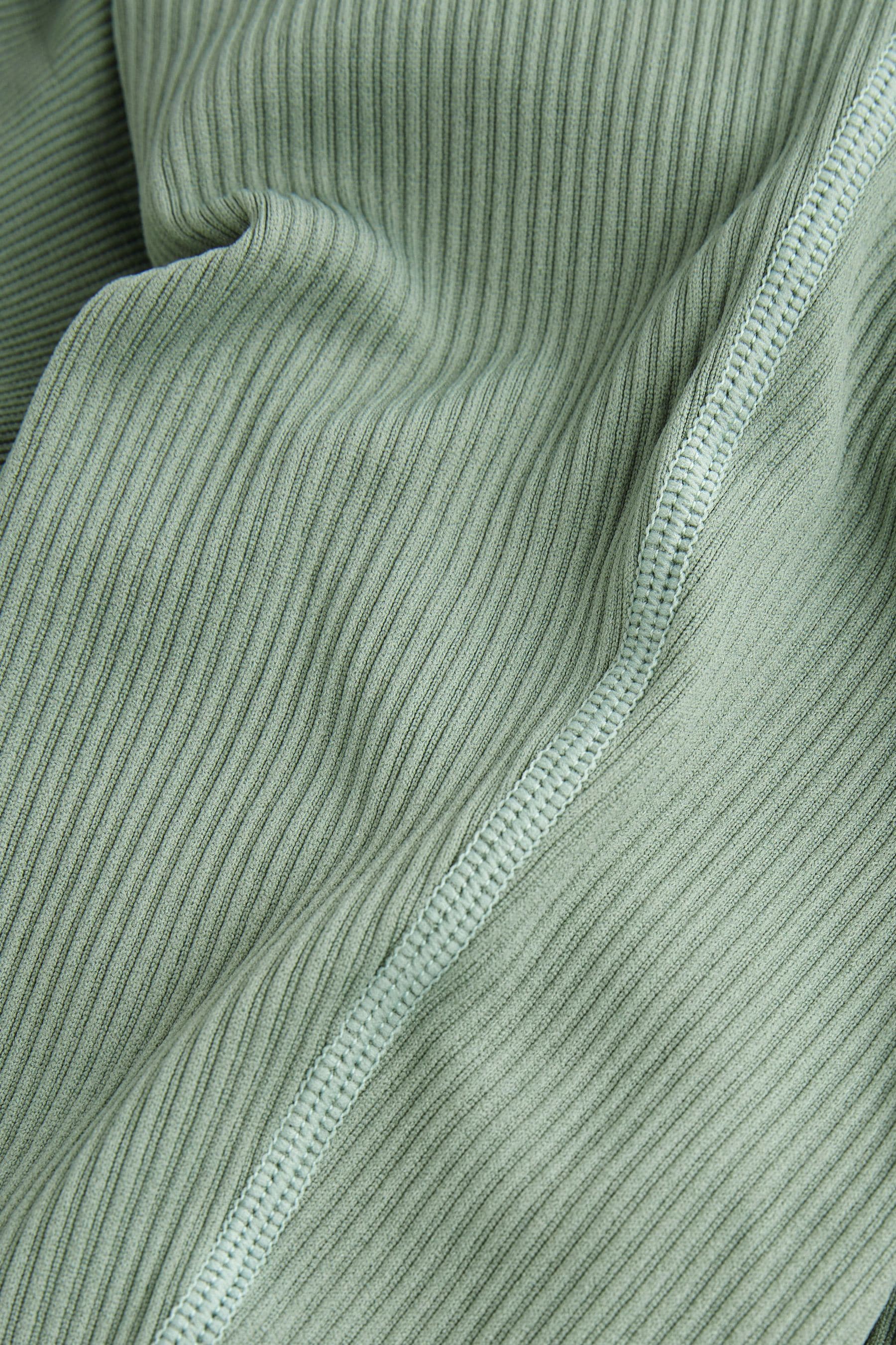 Sage Green Maternity Ribbed Leggings