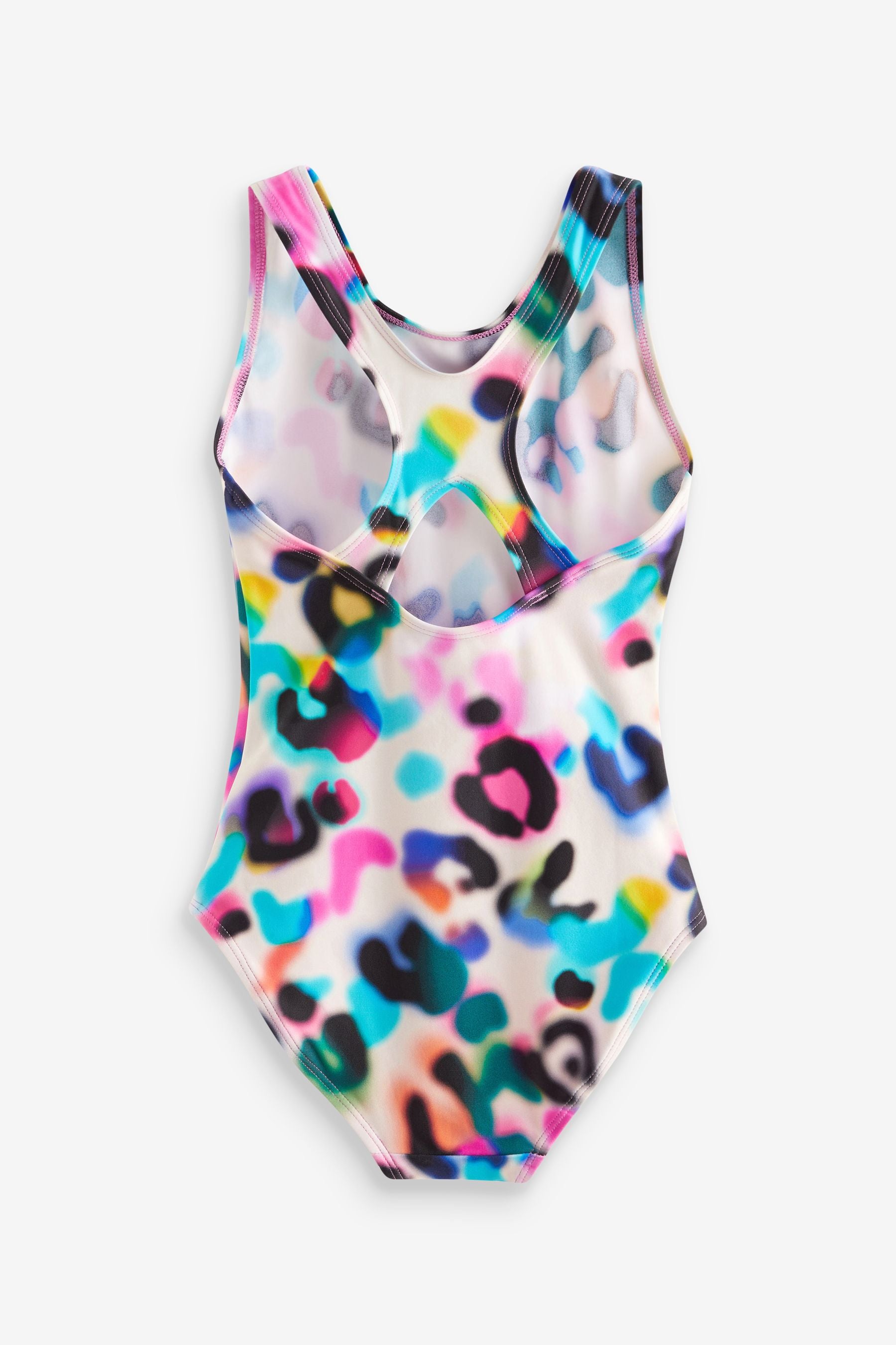 Multi Bright Animal Print Sports Swimsuit (3-16yrs)