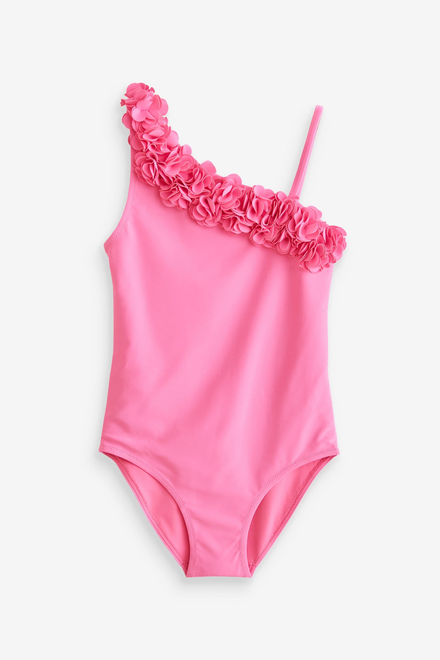 Pink Floral Ruffle Swimsuit (3-16yrs)