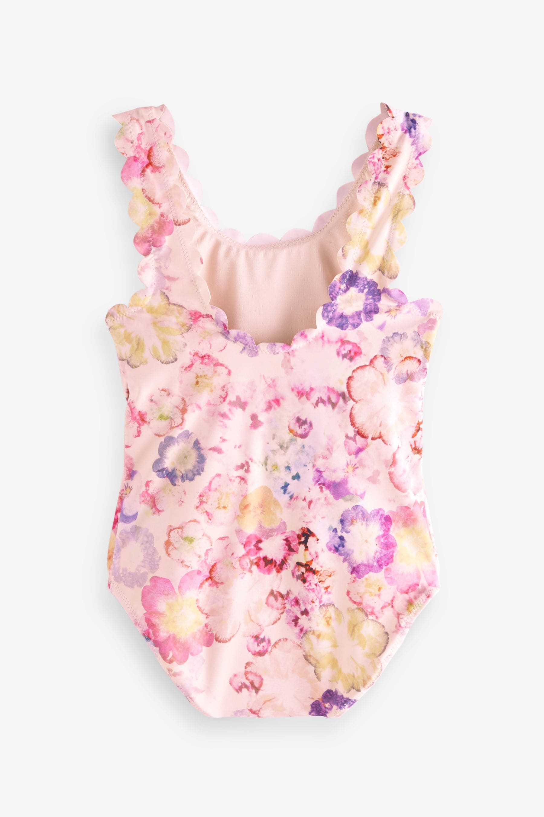 Multi Floral Scallop Swimsuit (3-16yrs)