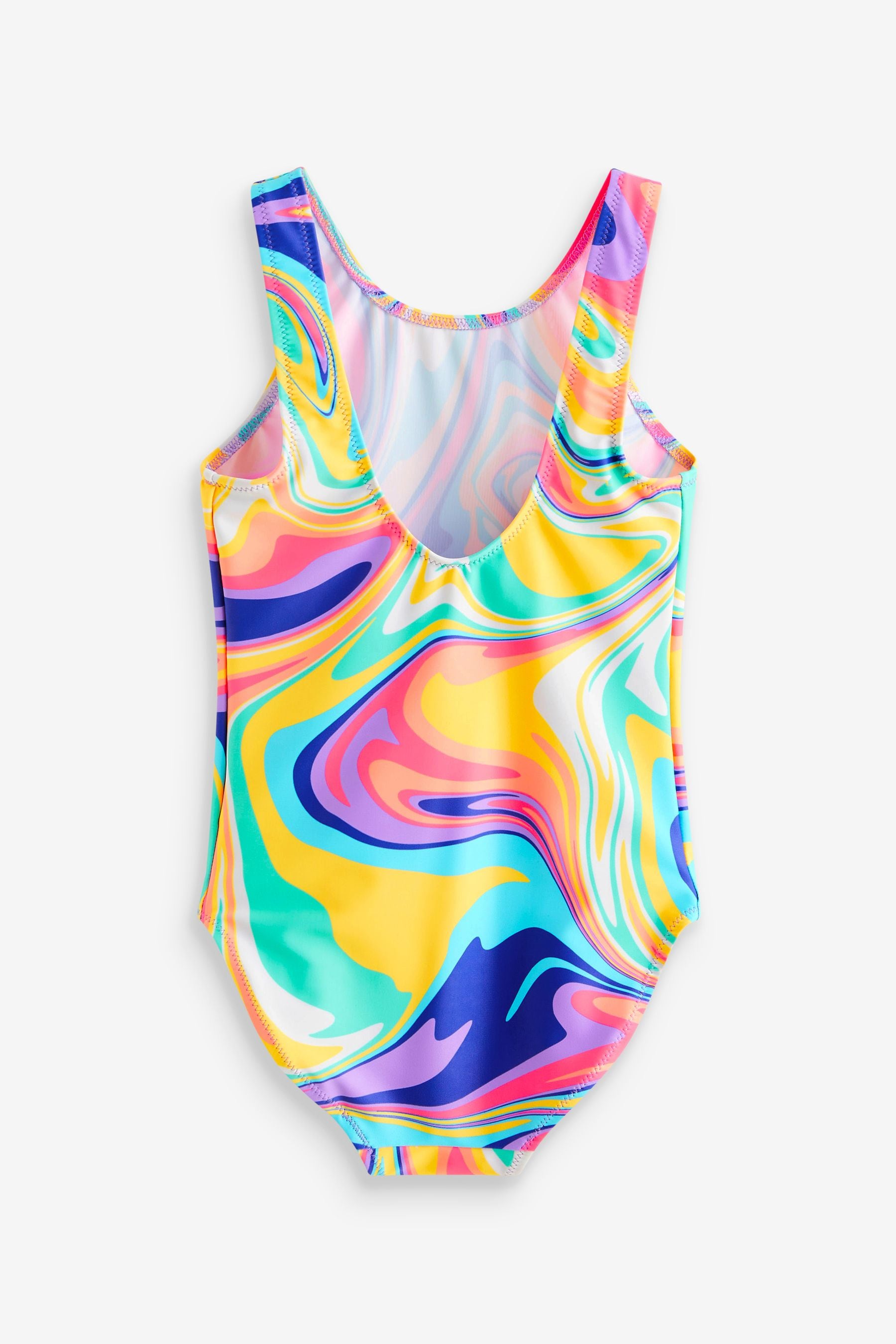 Multi Bright Marble Swimsuit (3-16yrs)