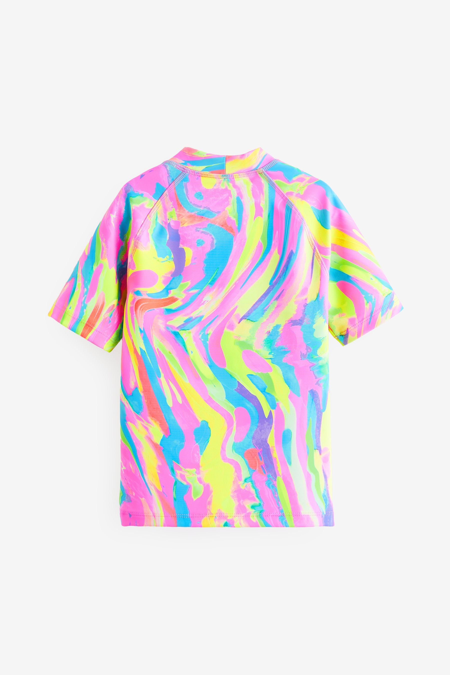 Multi Bright Marble Rash Vest (3-16yrs)