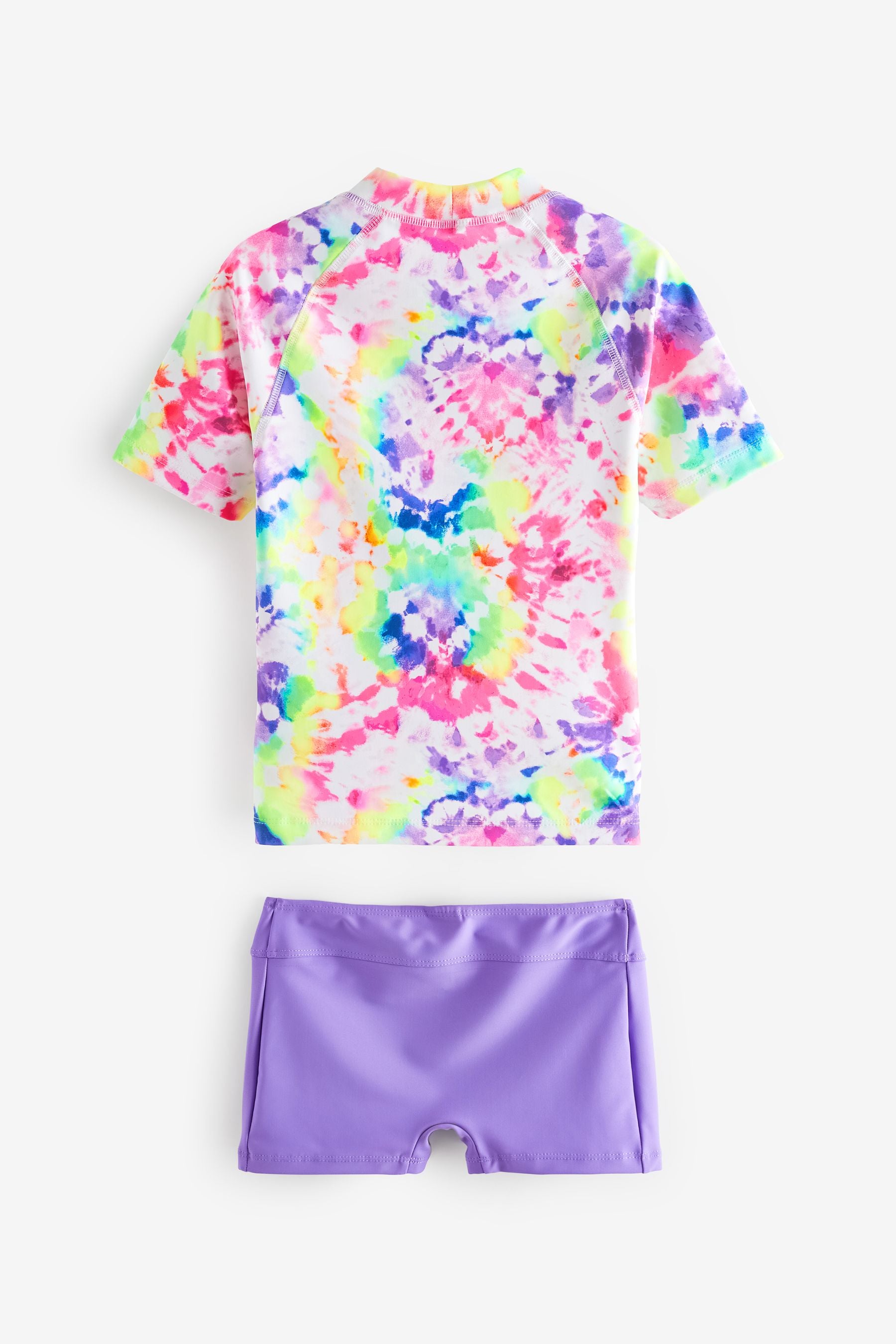 Purple Heart Tie Dye Rash Vest Set (3-16yrs)