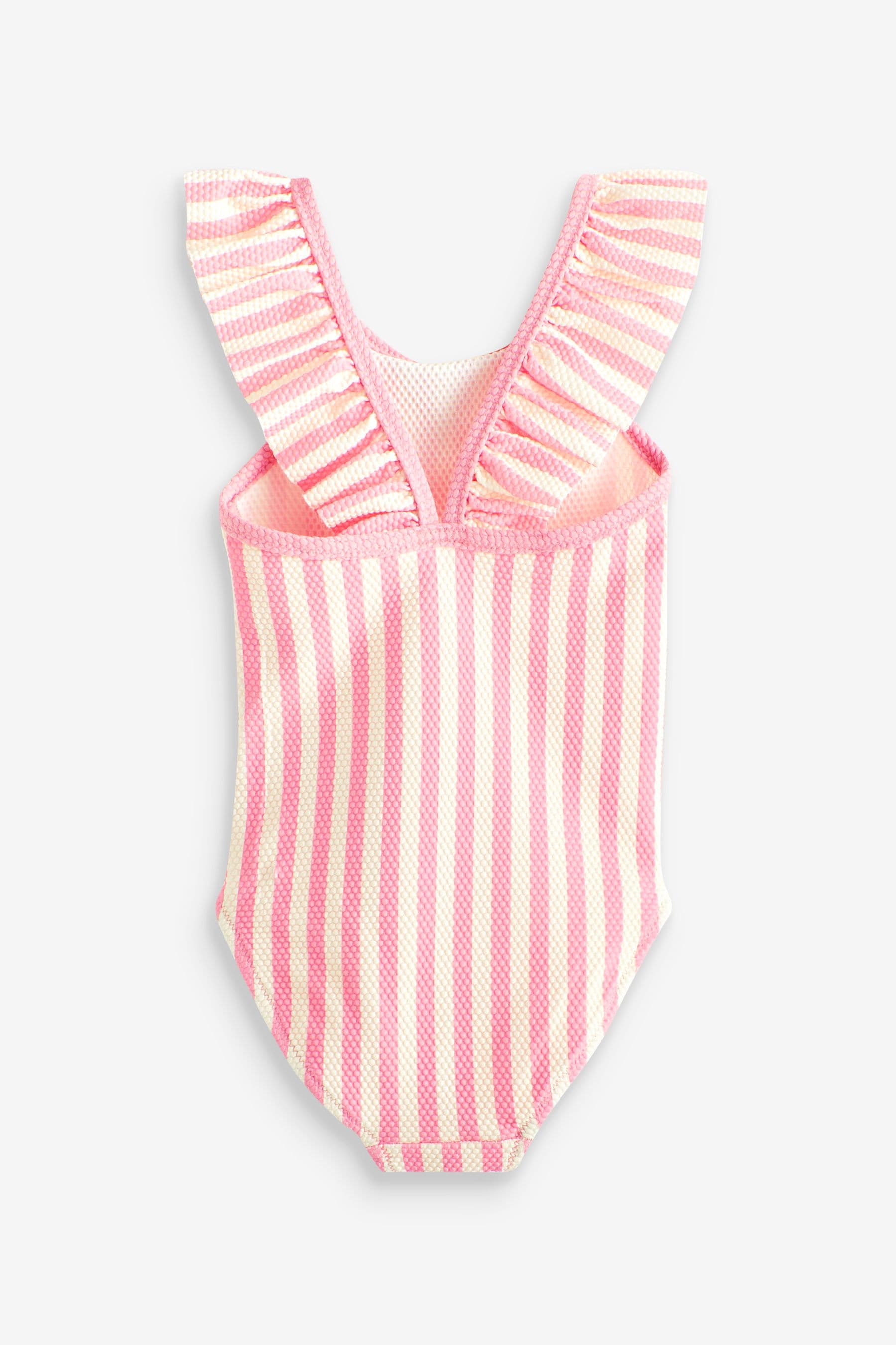 Pink Frill Sleeve Swimsuit (3mths-7yrs)