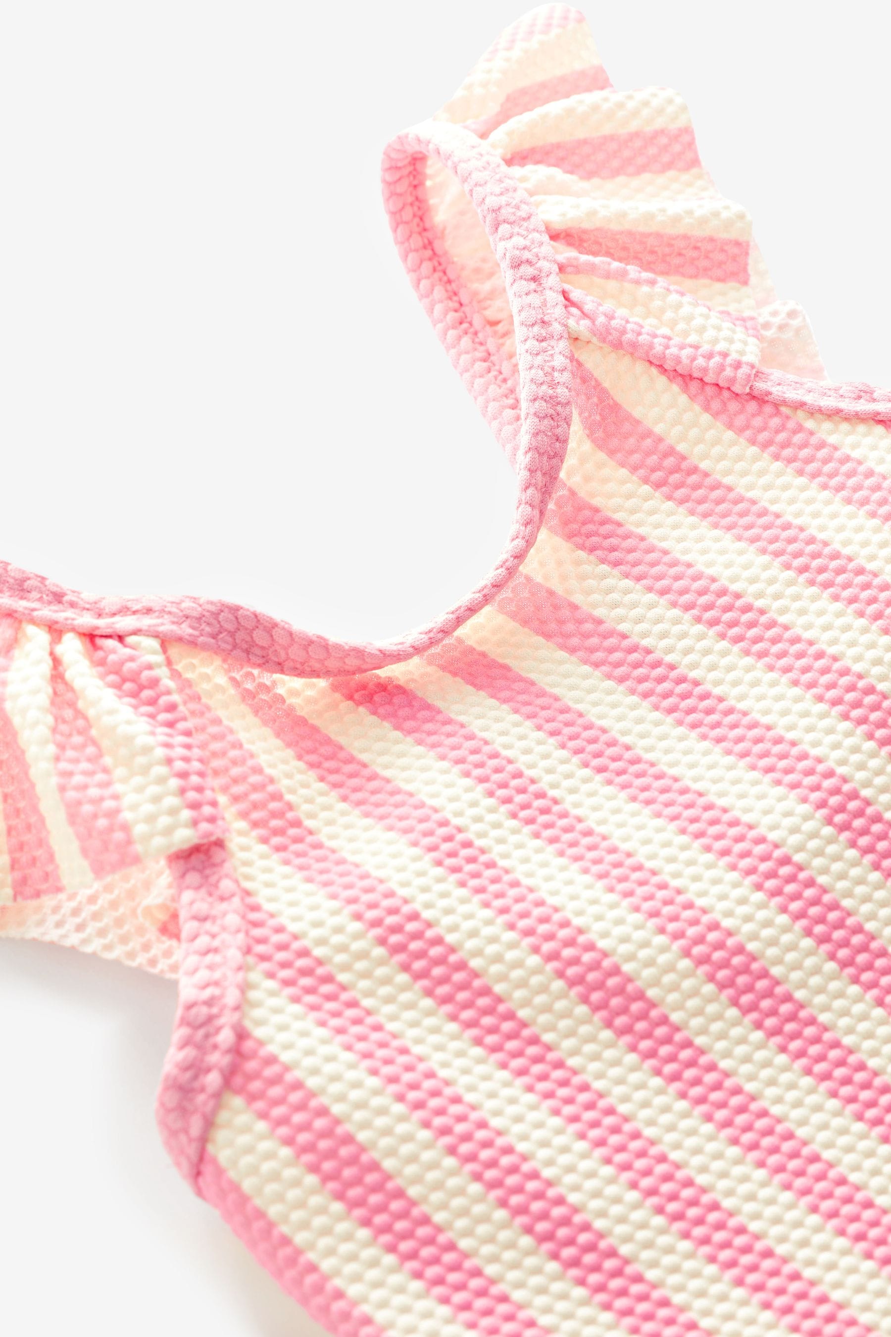 Pink Frill Sleeve Swimsuit (3mths-7yrs)