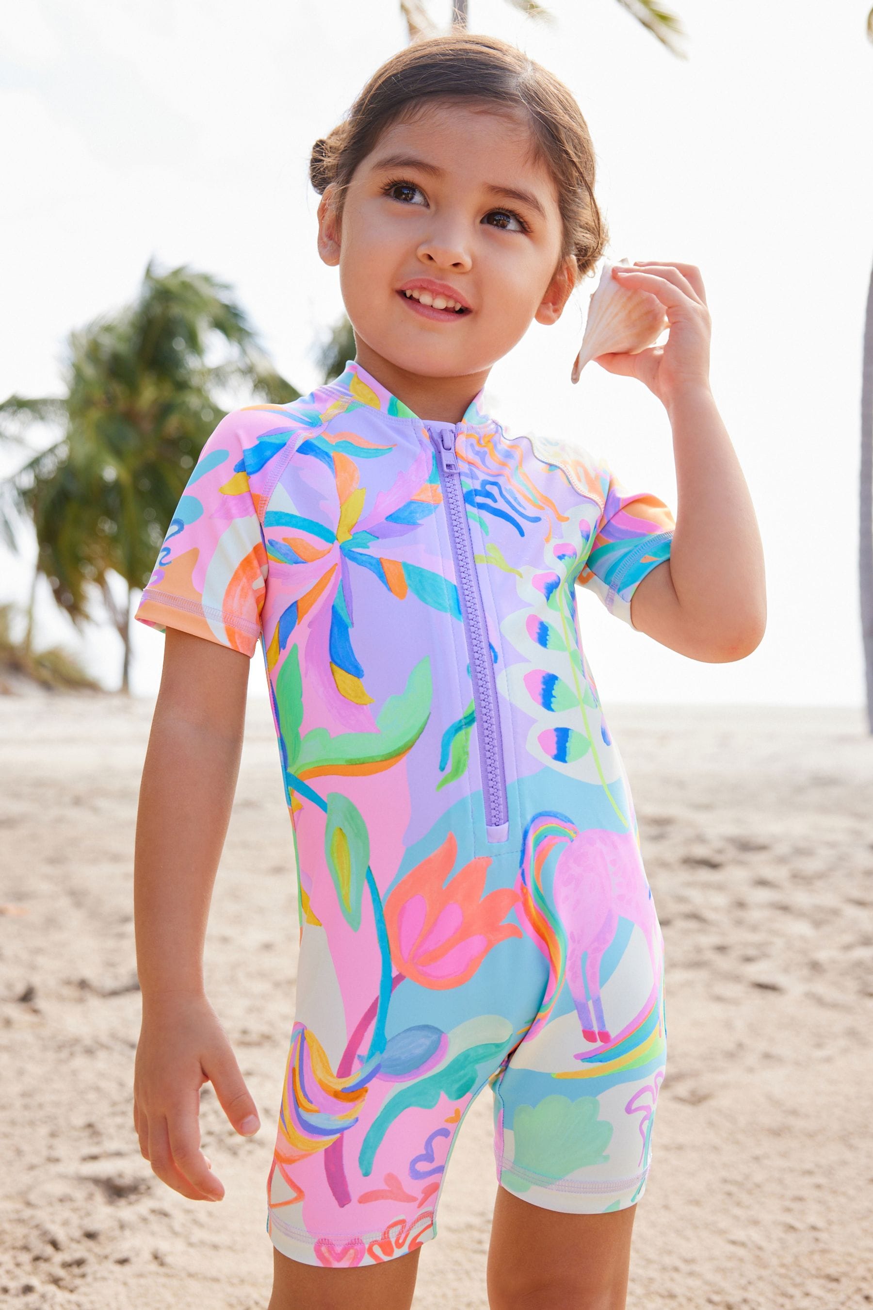 Multi Bright Unicorn Sunsafe Swimsuit (3mths-7yrs)