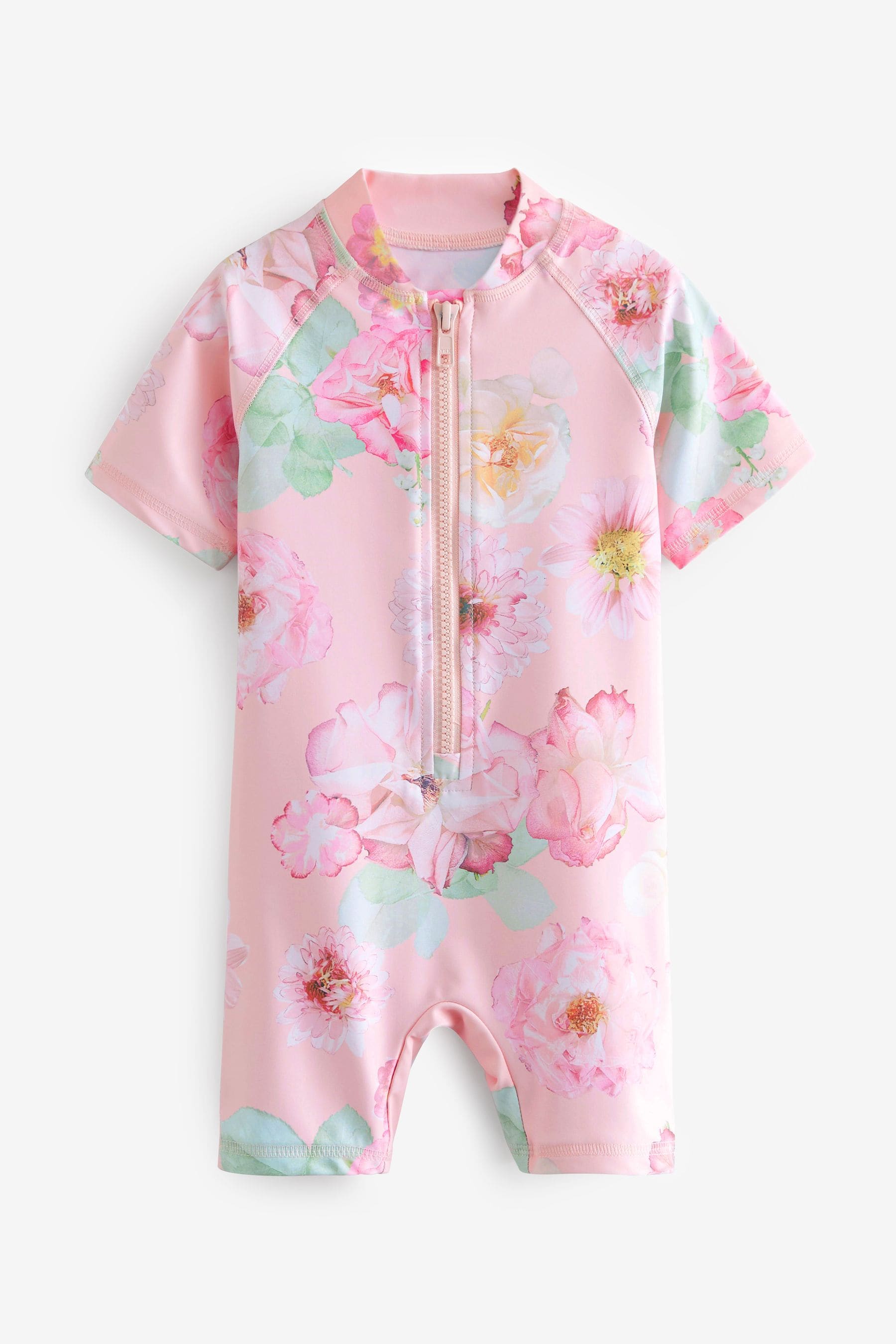 Pink Floral Sunsafe Swimsuit (3mths-7yrs)