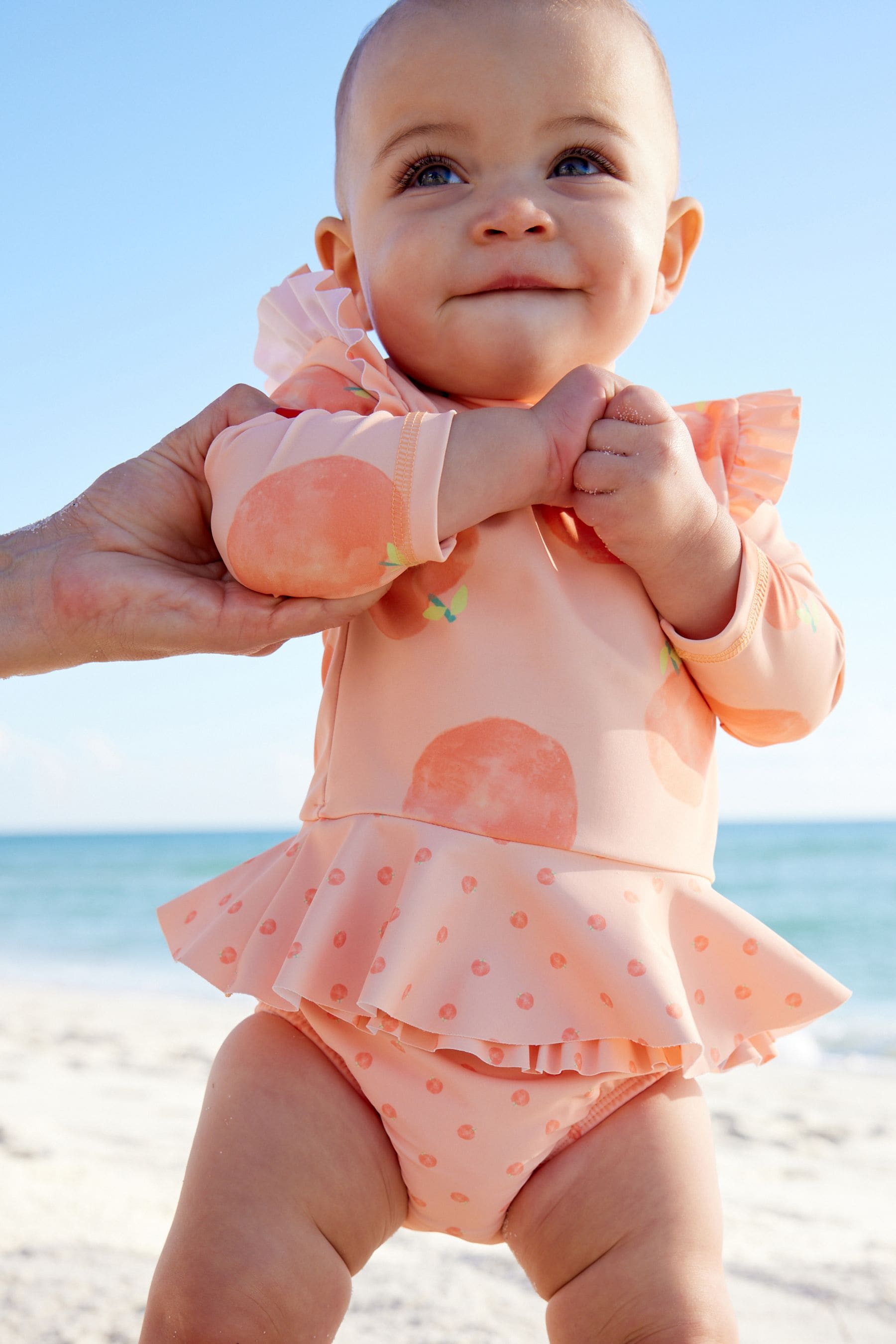 Orange Peach Sunsafe Swim 2 Piece Set (0mths-3yrs)