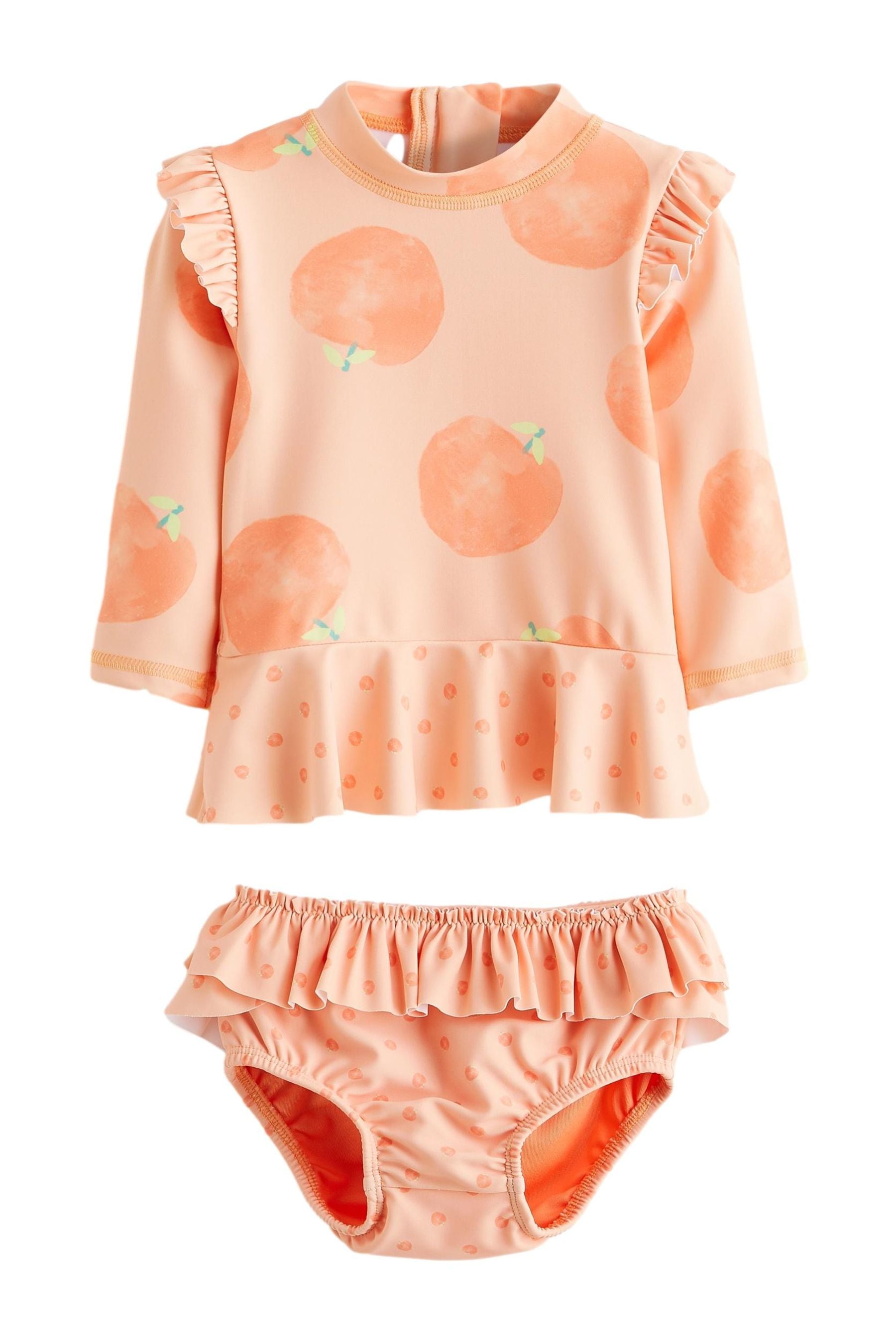 Orange Peach Sunsafe Swim 2 Piece Set (0mths-3yrs)