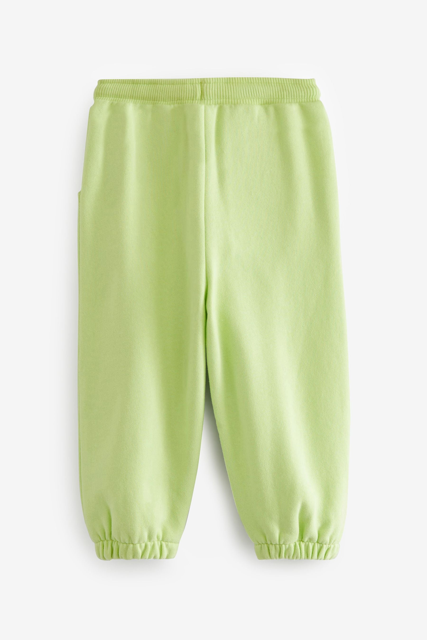 Lime Green Plain Joggers (3mths-7yrs)