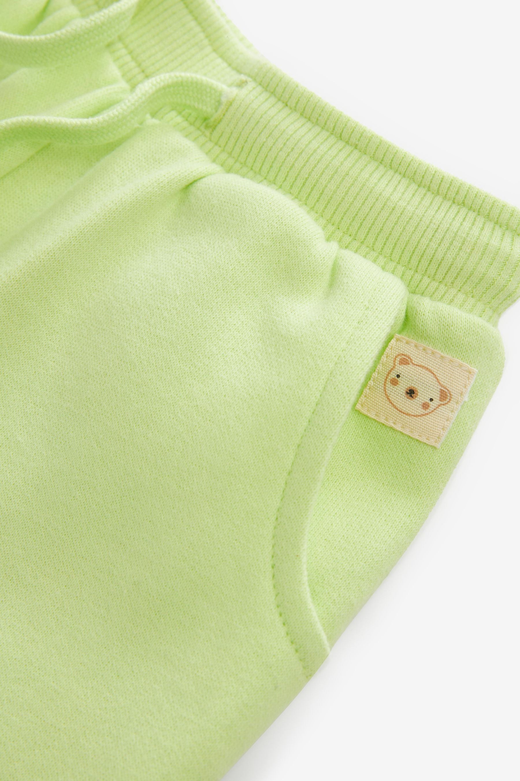 Lime Green Plain Joggers (3mths-7yrs)