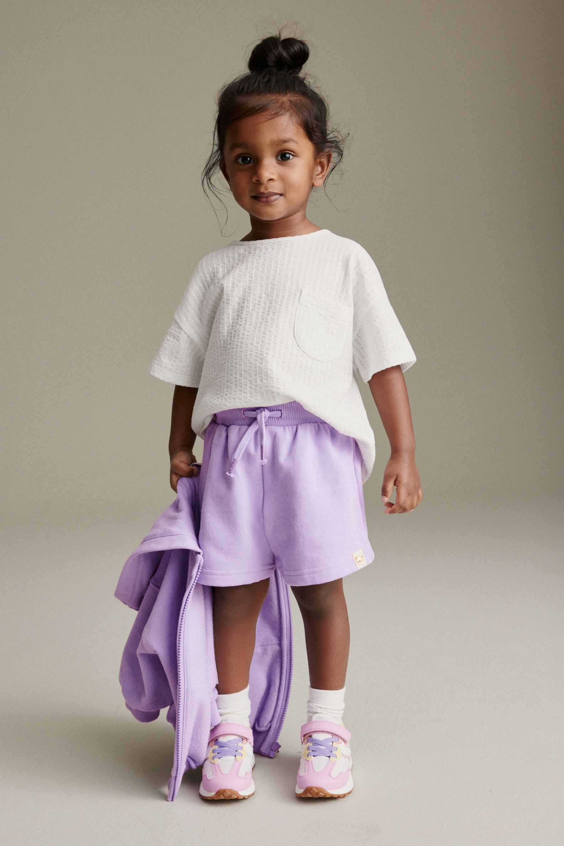 Lilac Purple Jogger Shorts (3mths-7yrs)