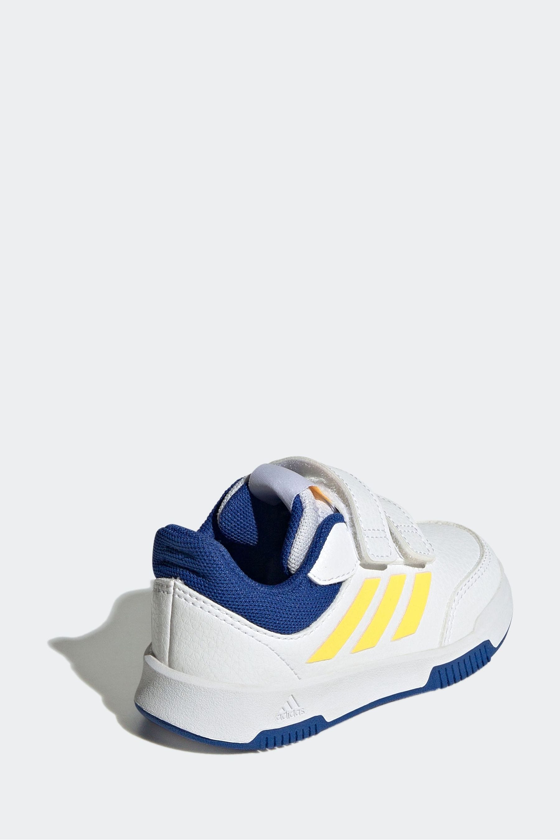 Blue/Yellow adidas Tensaur Hook and Loop Shoes