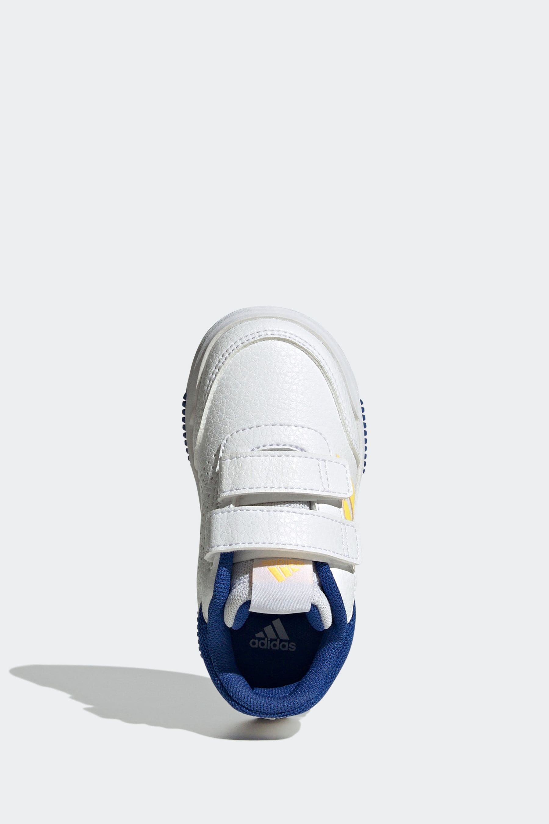 Blue/Yellow adidas Tensaur Hook and Loop Shoes