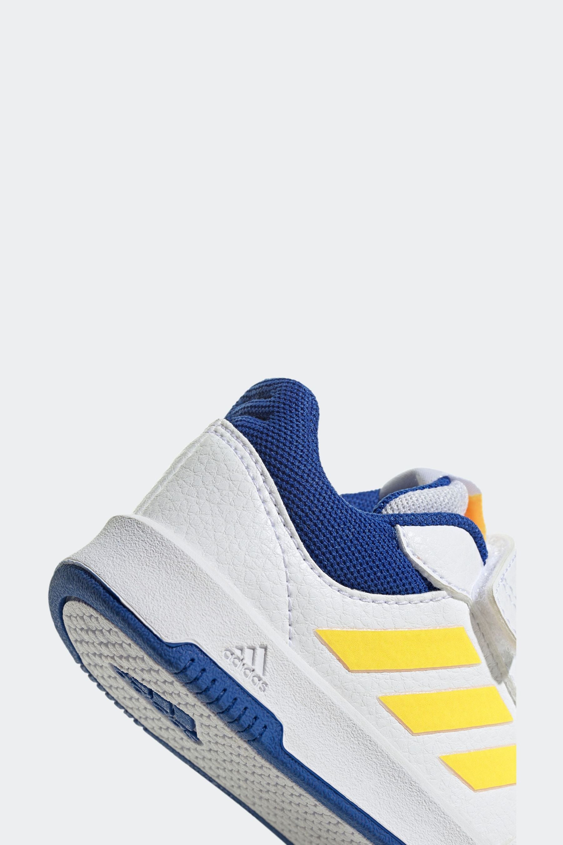 Blue/Yellow adidas Tensaur Hook and Loop Shoes