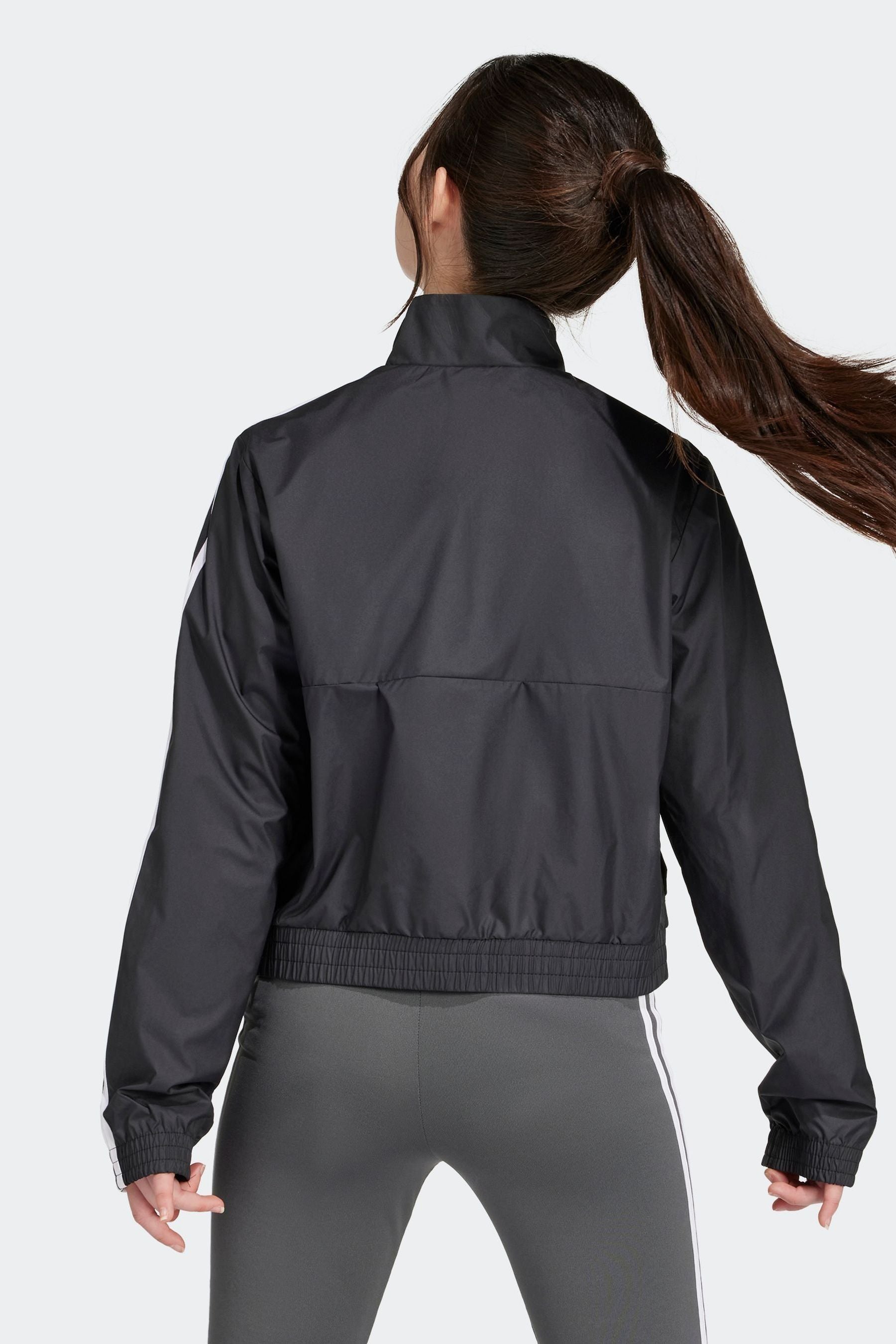 adidas Black Train Essentials Full-Zip Jacket