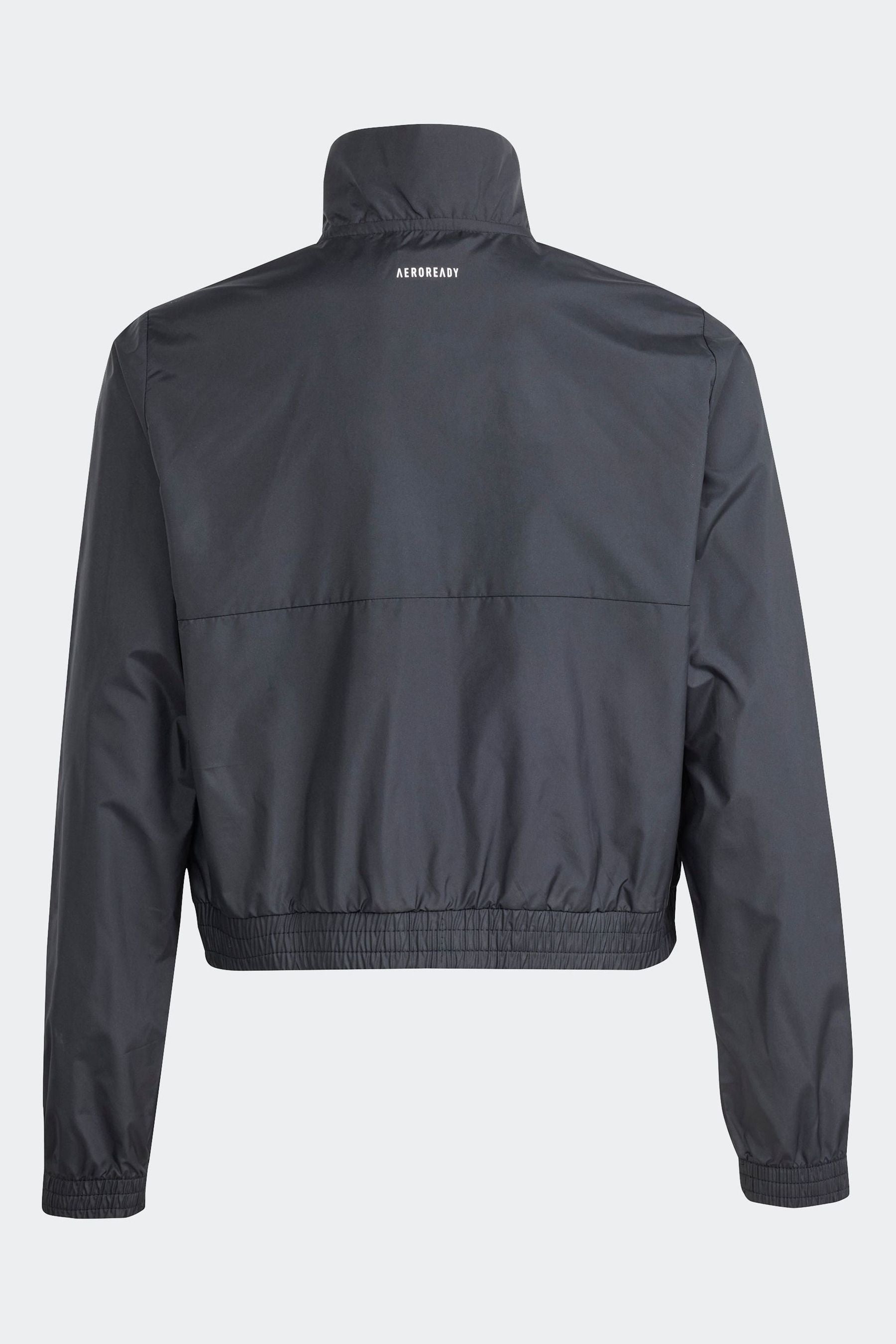 adidas Black Train Essentials Full-Zip Jacket