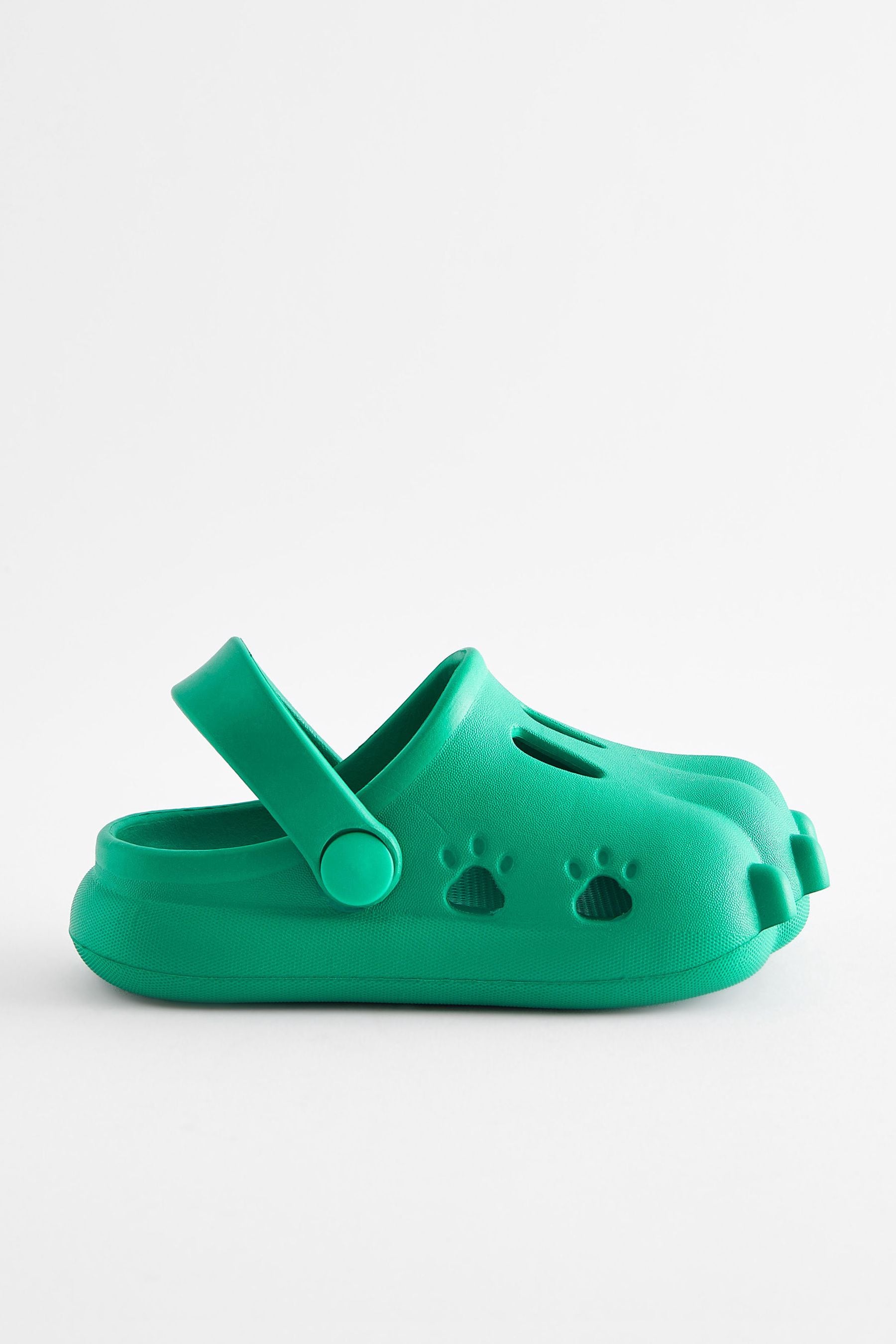 Bright Green 3D Claw Clogs